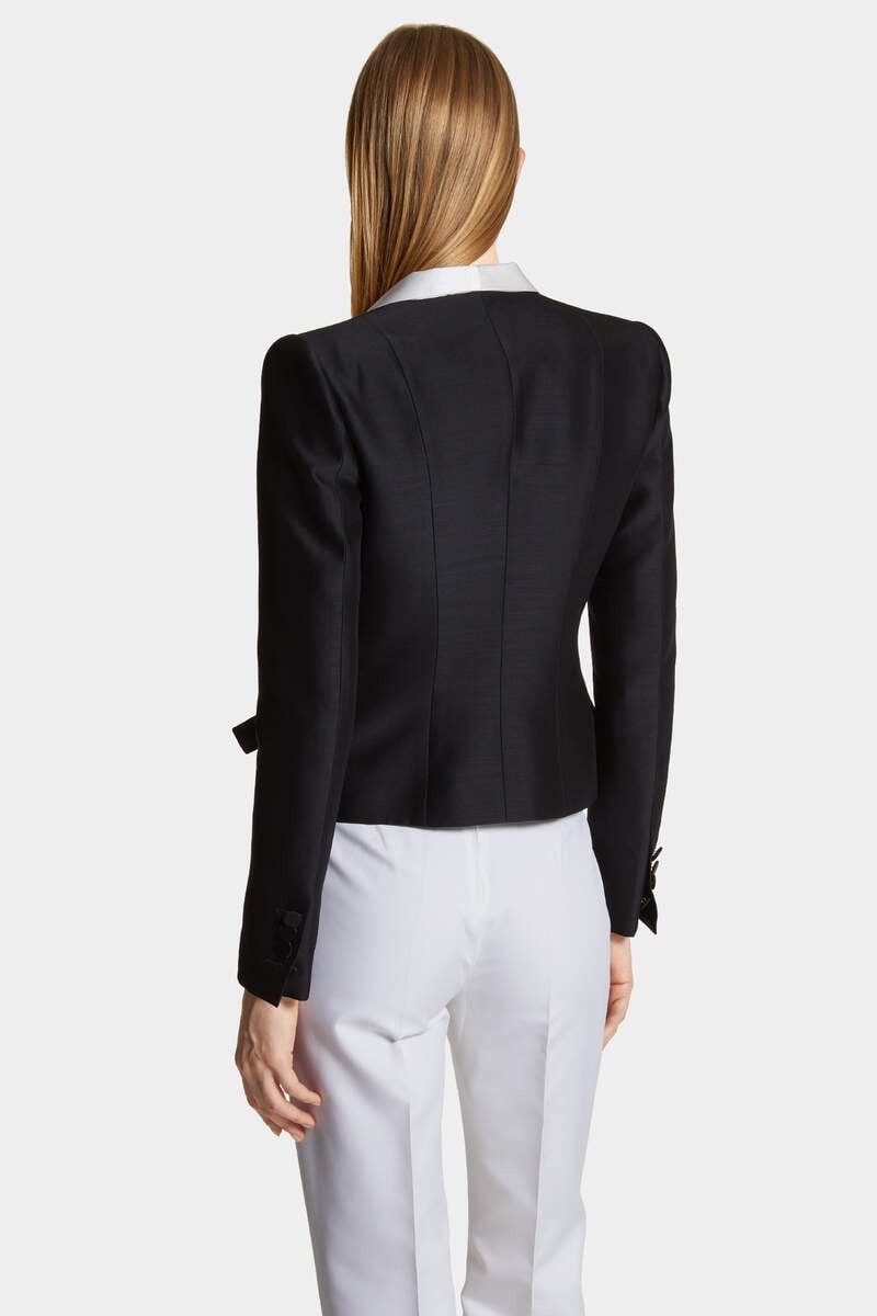 ボトムスその他 Dsquared2 Gatsby Fit Black Virgin Wool And Silk Blazer Dsquared2 Gatsby Fit Black Virgin Wool And Silk Blazer | THE