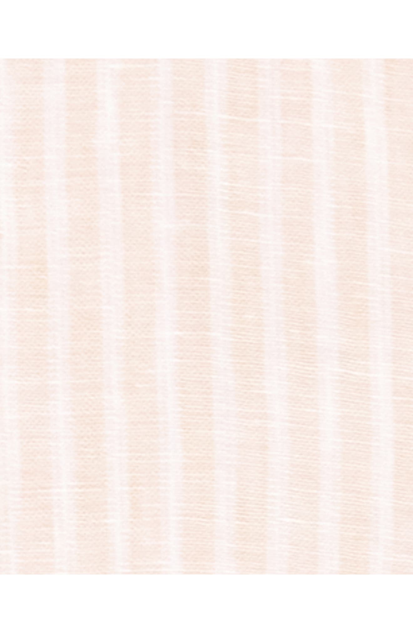 Theory Irving Stripe Short Sleeve Linen Button-Up Shirt in Chino/White at Nordstrom - 4