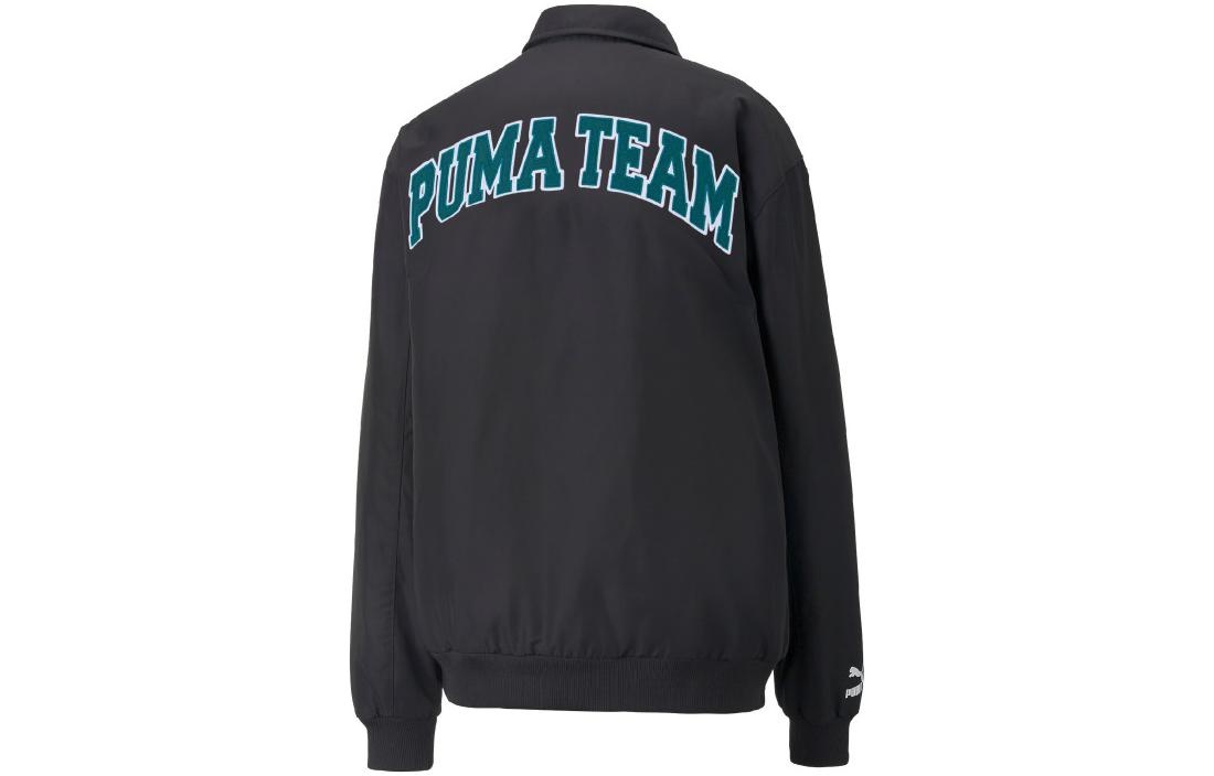 PUMA Team Bomber Button Down Jacket 'Black' 539272-01 - 2