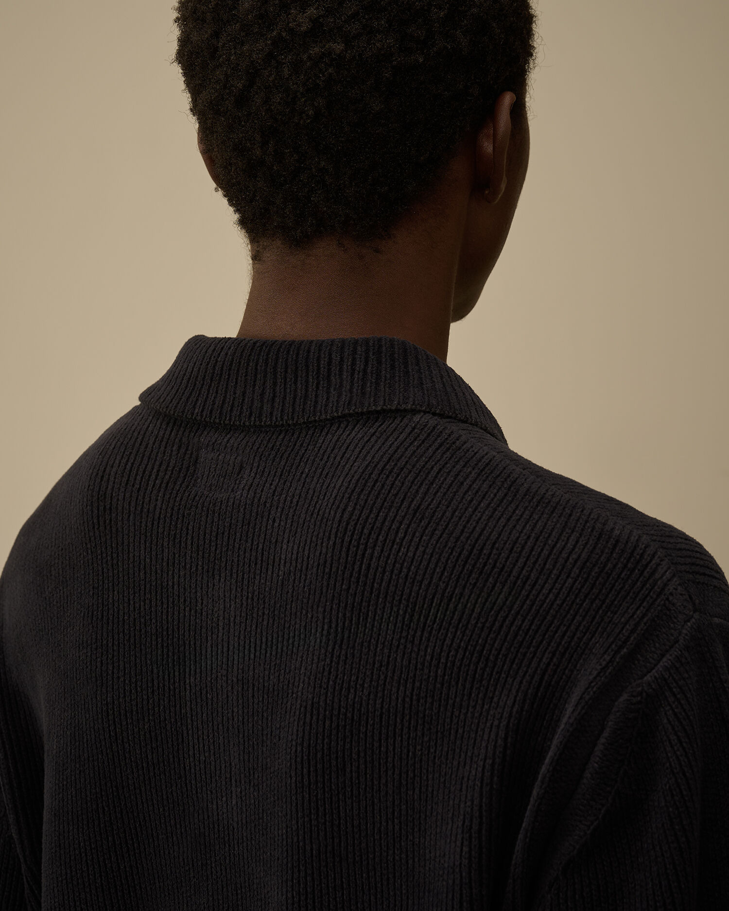 Cotton Chenille Polo Sweater - 6