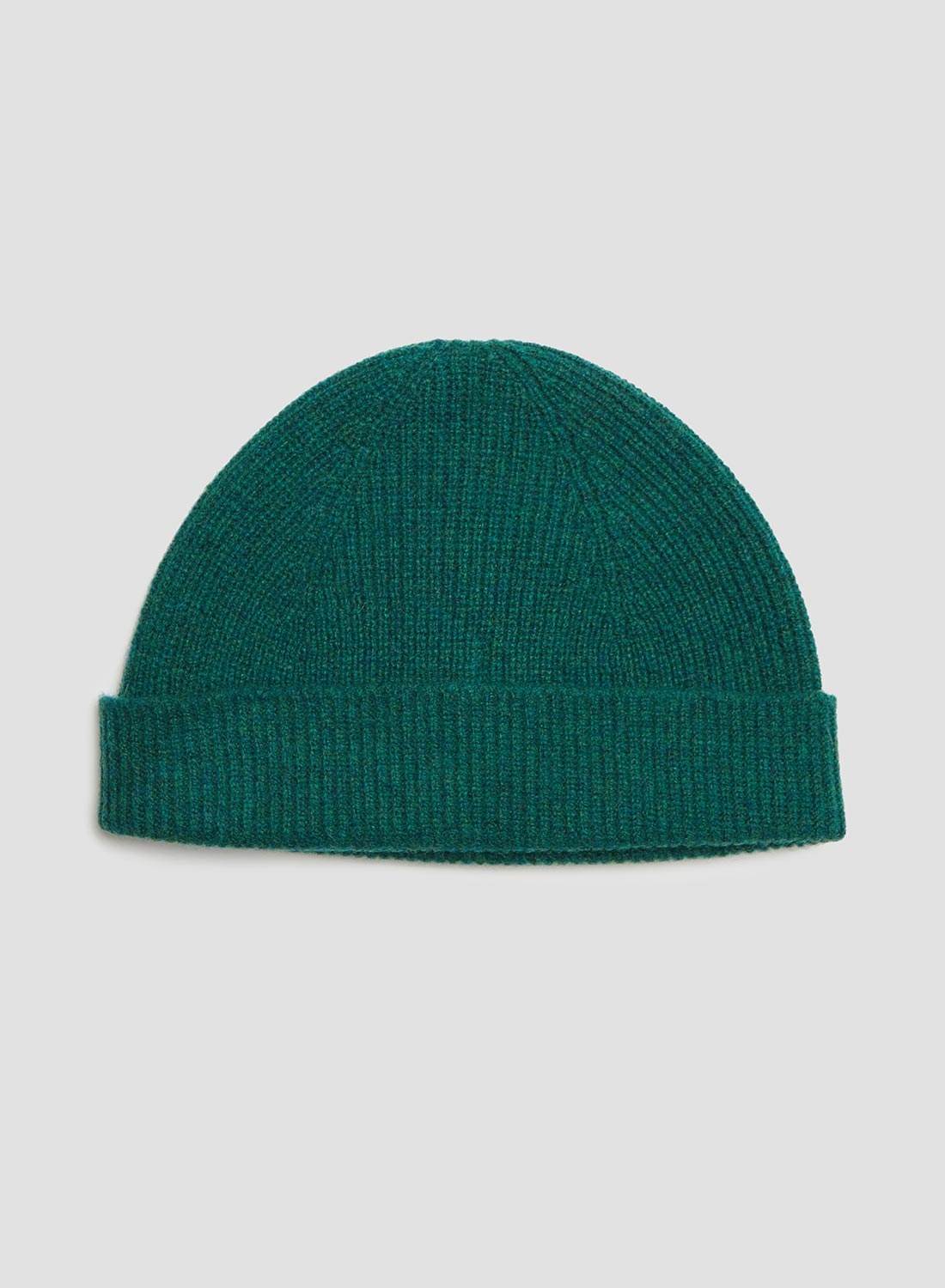 Lambswool Beanie in Jungle Green - 3