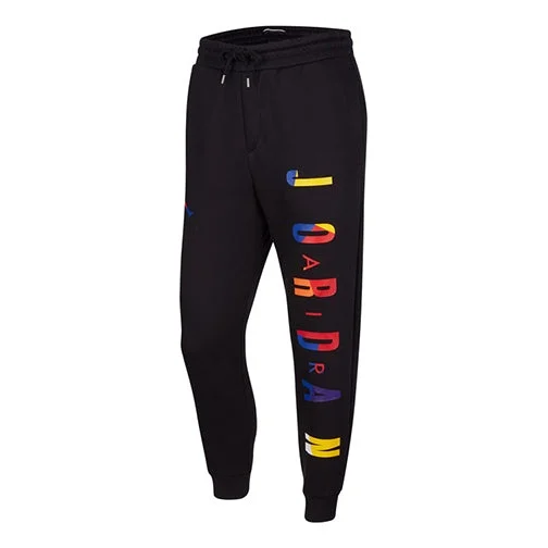 Air Jordan Sport Dna Slim Fit Bundle Feet Athleisure Casual Sports Pants Black DA6720-010 - 1
