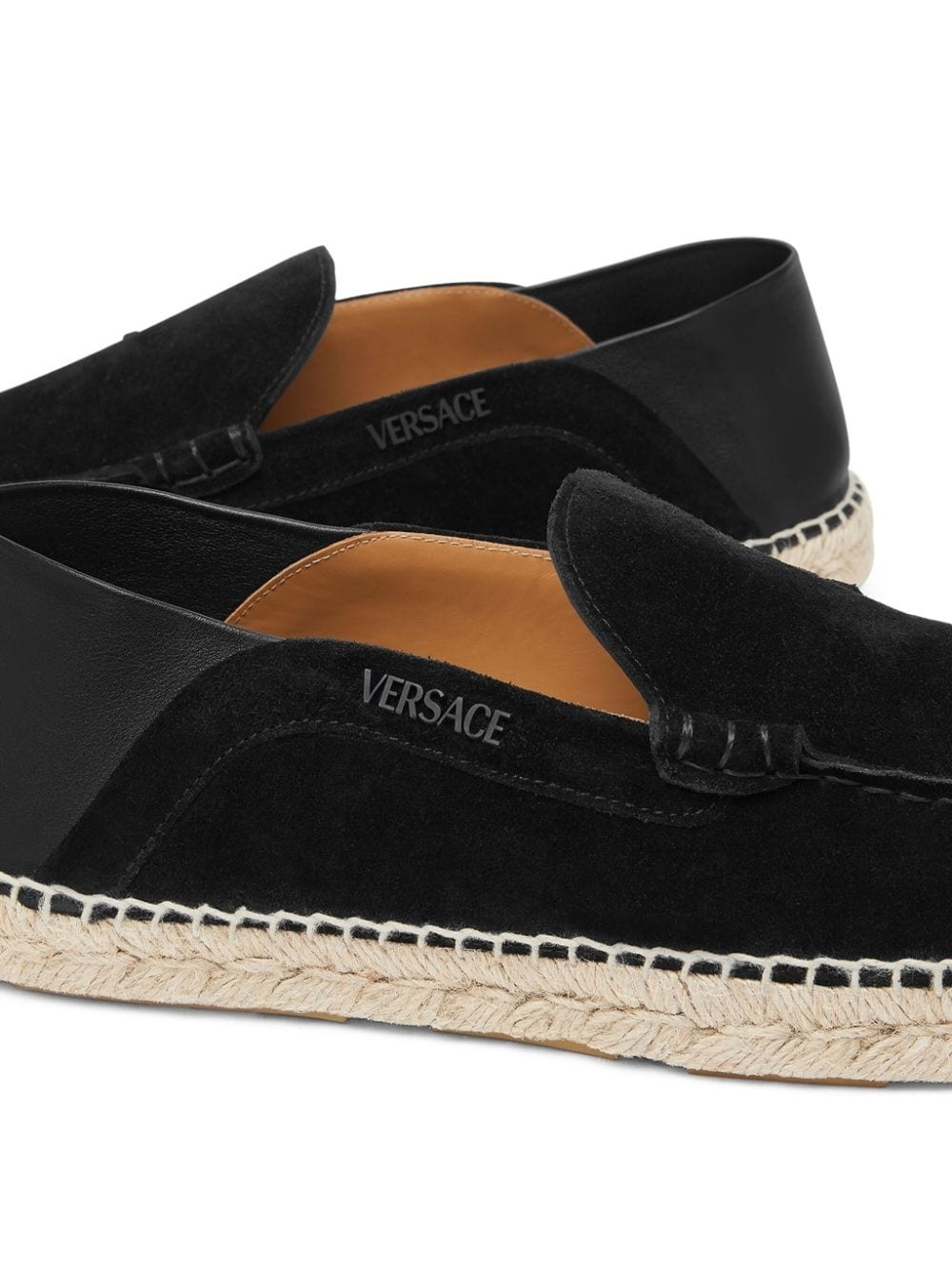 logo-print suede espadrilles - 4