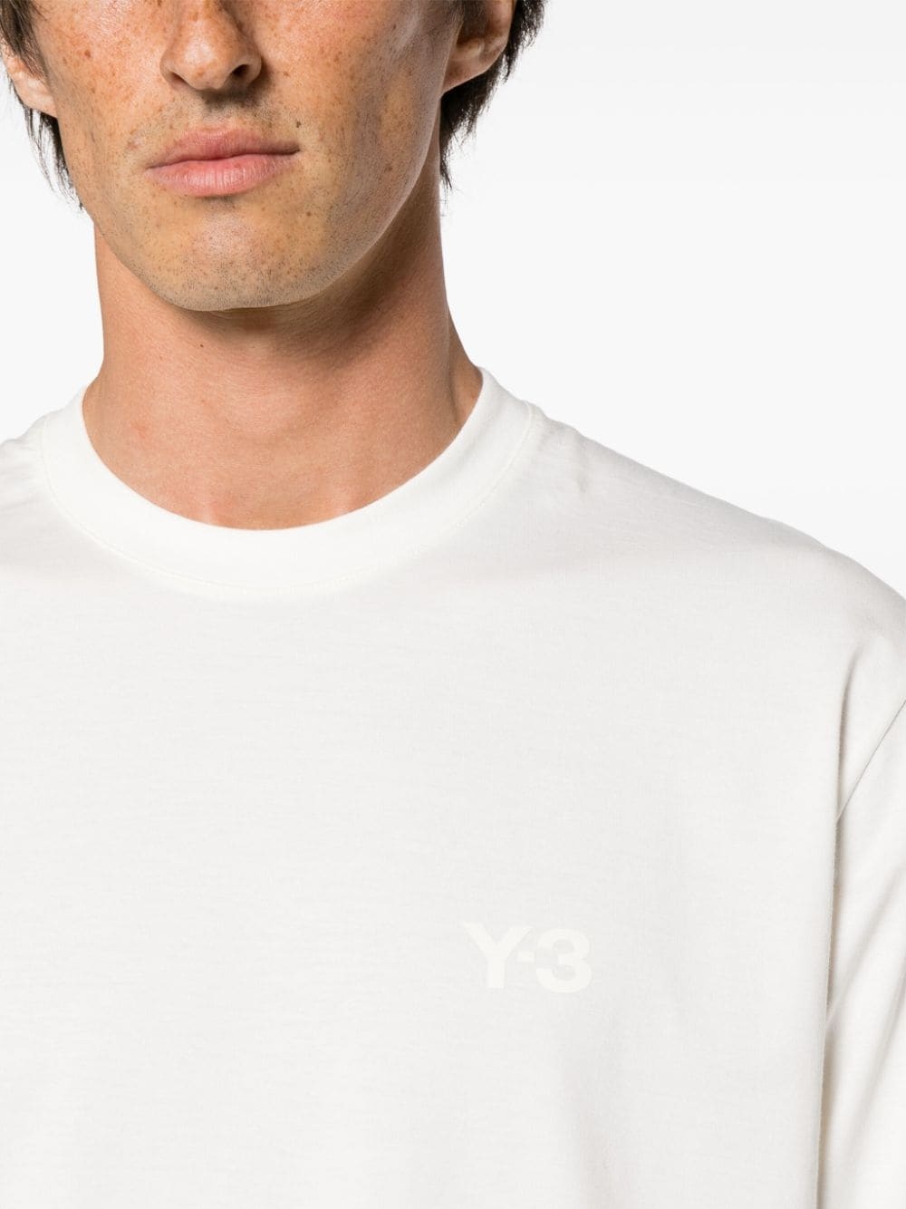 logo-embossed cotton T-shirt - 5