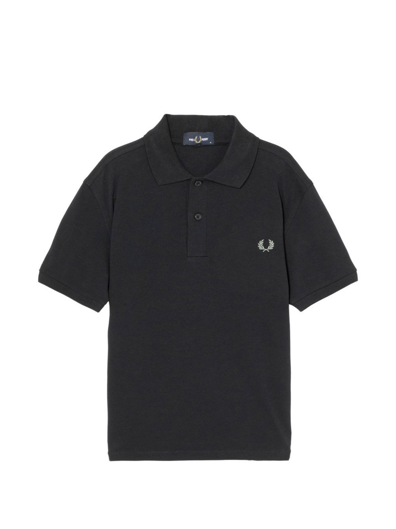 laurel-wreath short-sleeve polo shirt 1