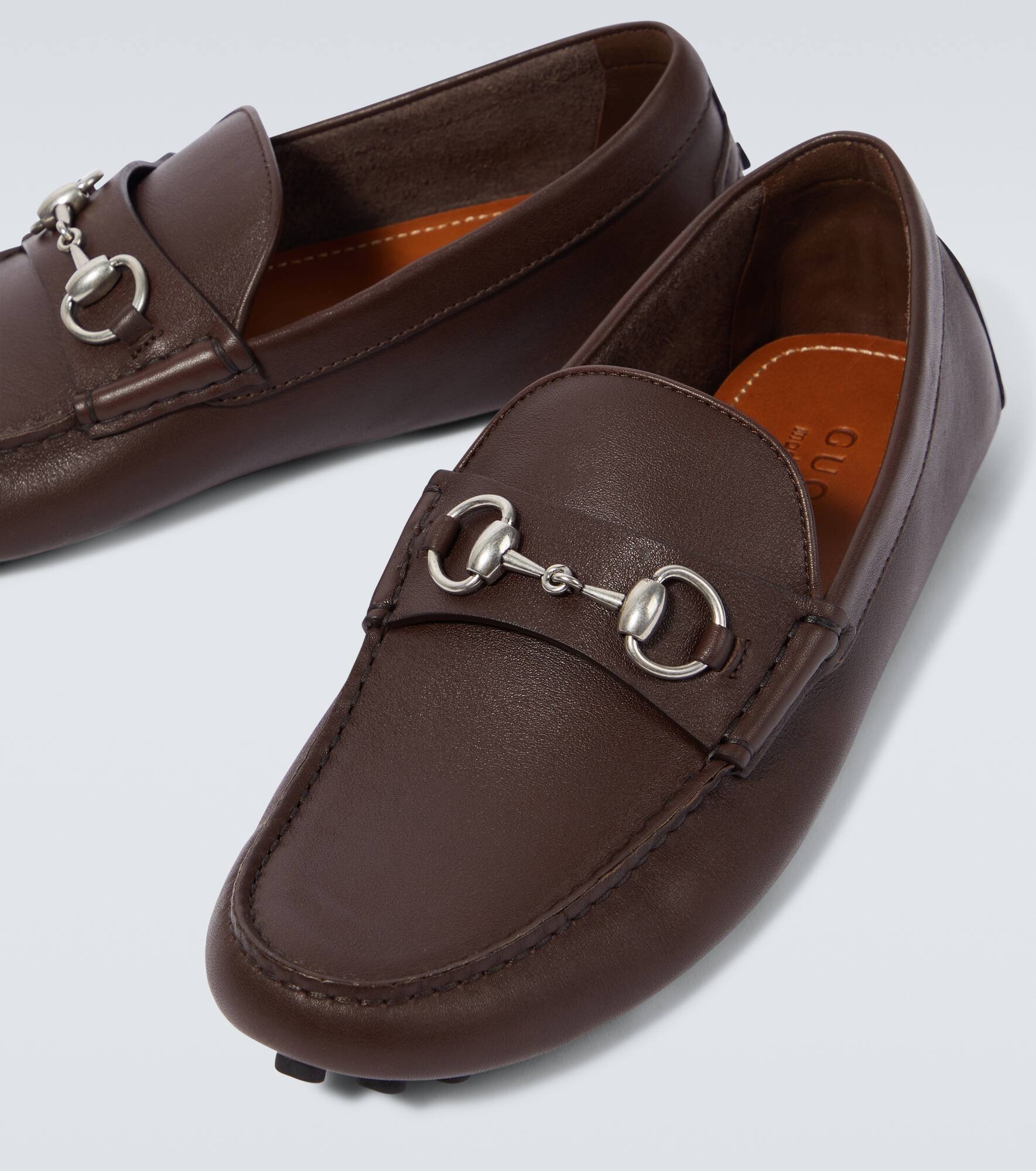 Horsebit leather driving shoes - 3