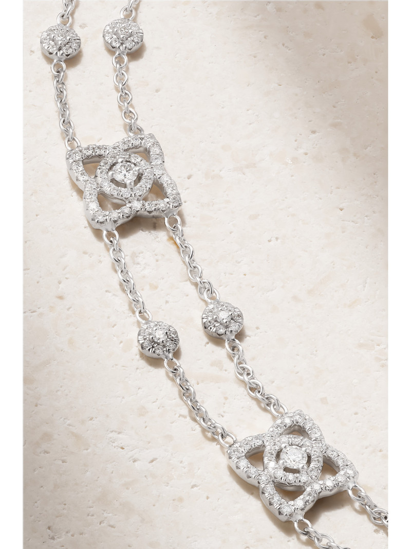 Enchanted Lotus 18-karat White Gold Diamond Bracelet 4