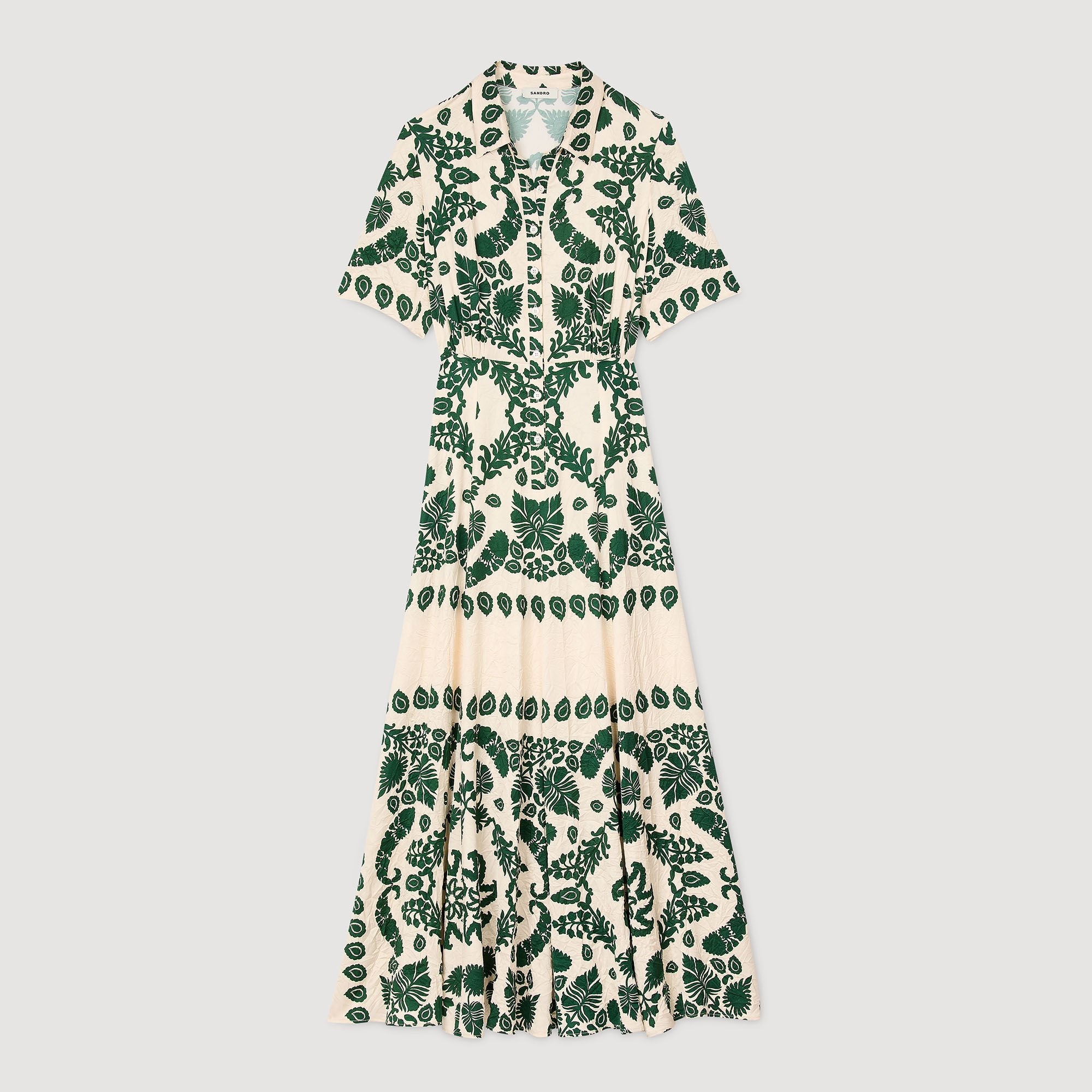 FLORAL PRINT MAXI DRESS - 6