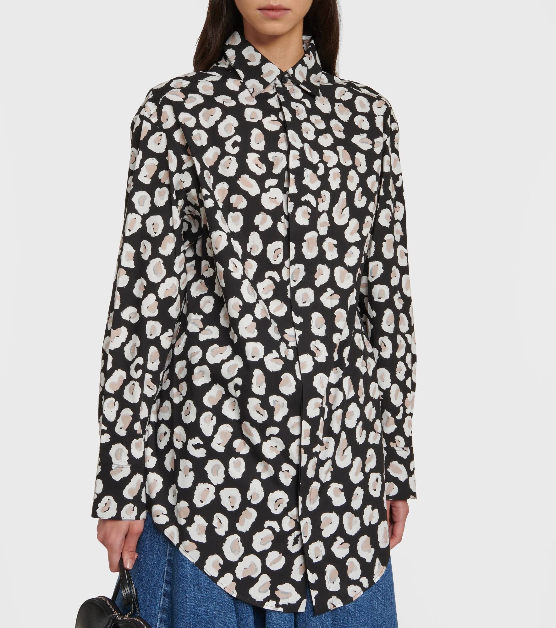 Leopard-print cotton shirt - 5