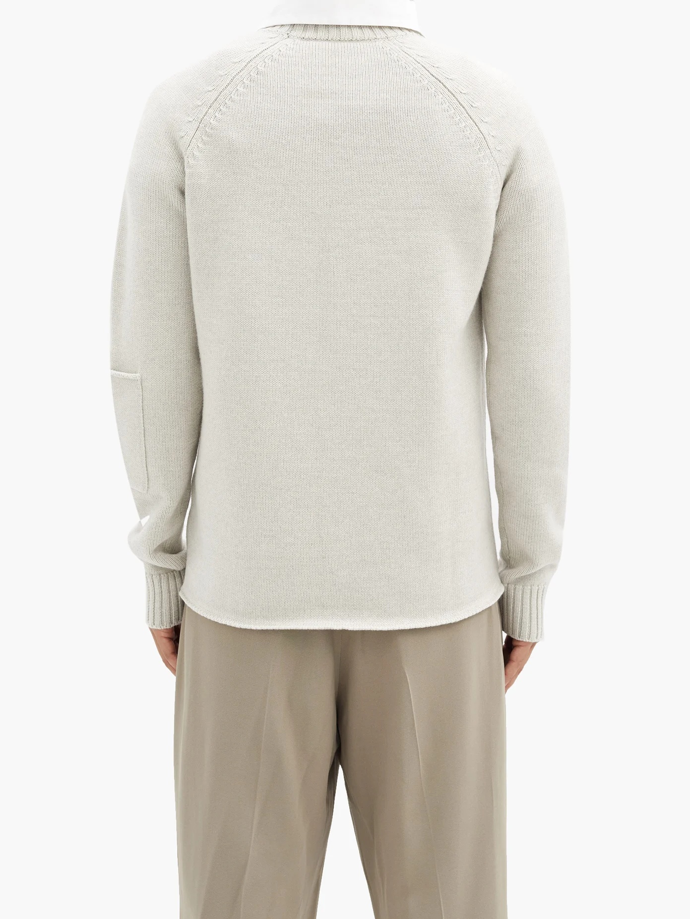 Patch-pocket merino-wool sweater - 5