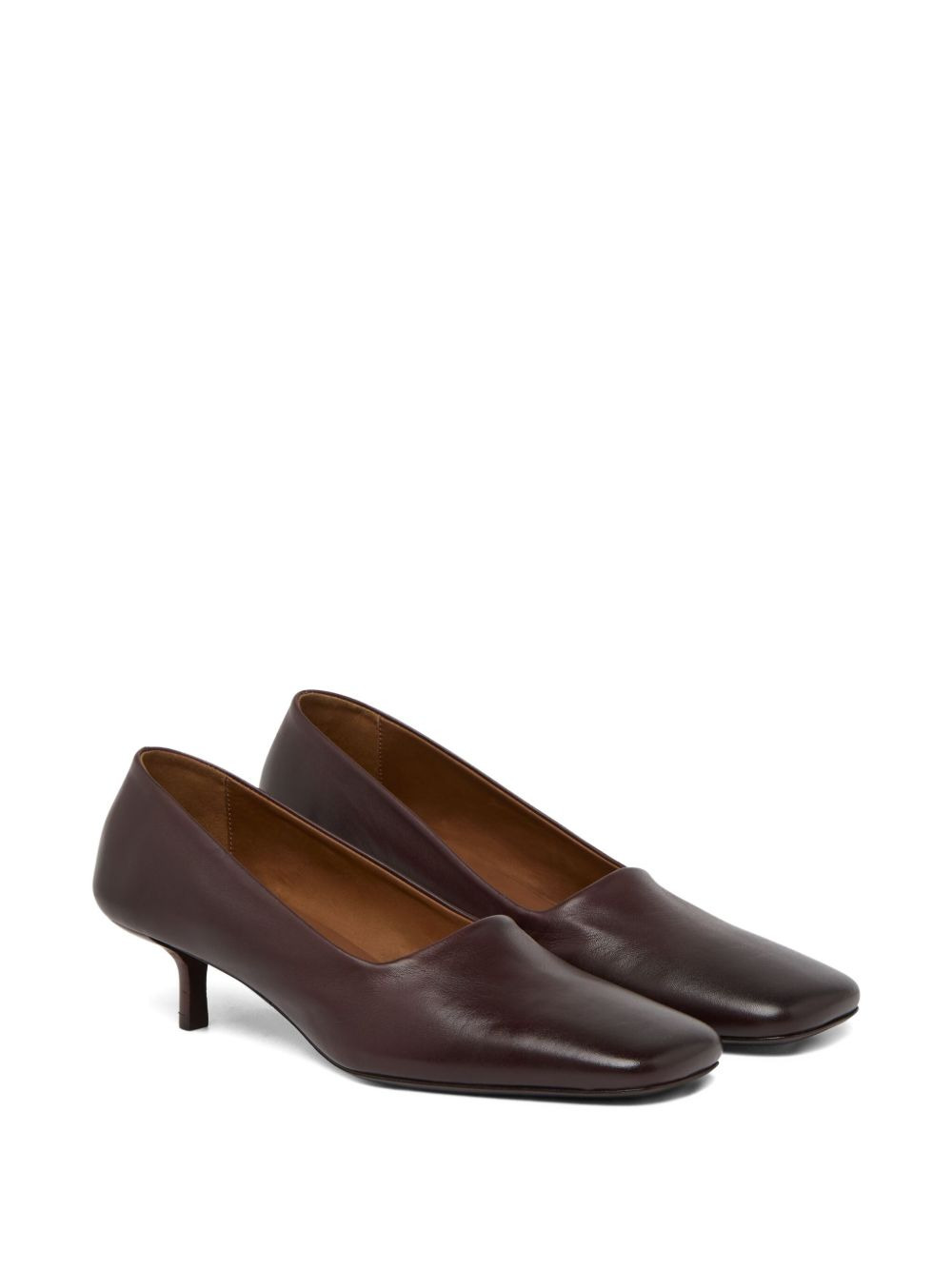 kitten-heel square-toe pumps - 2