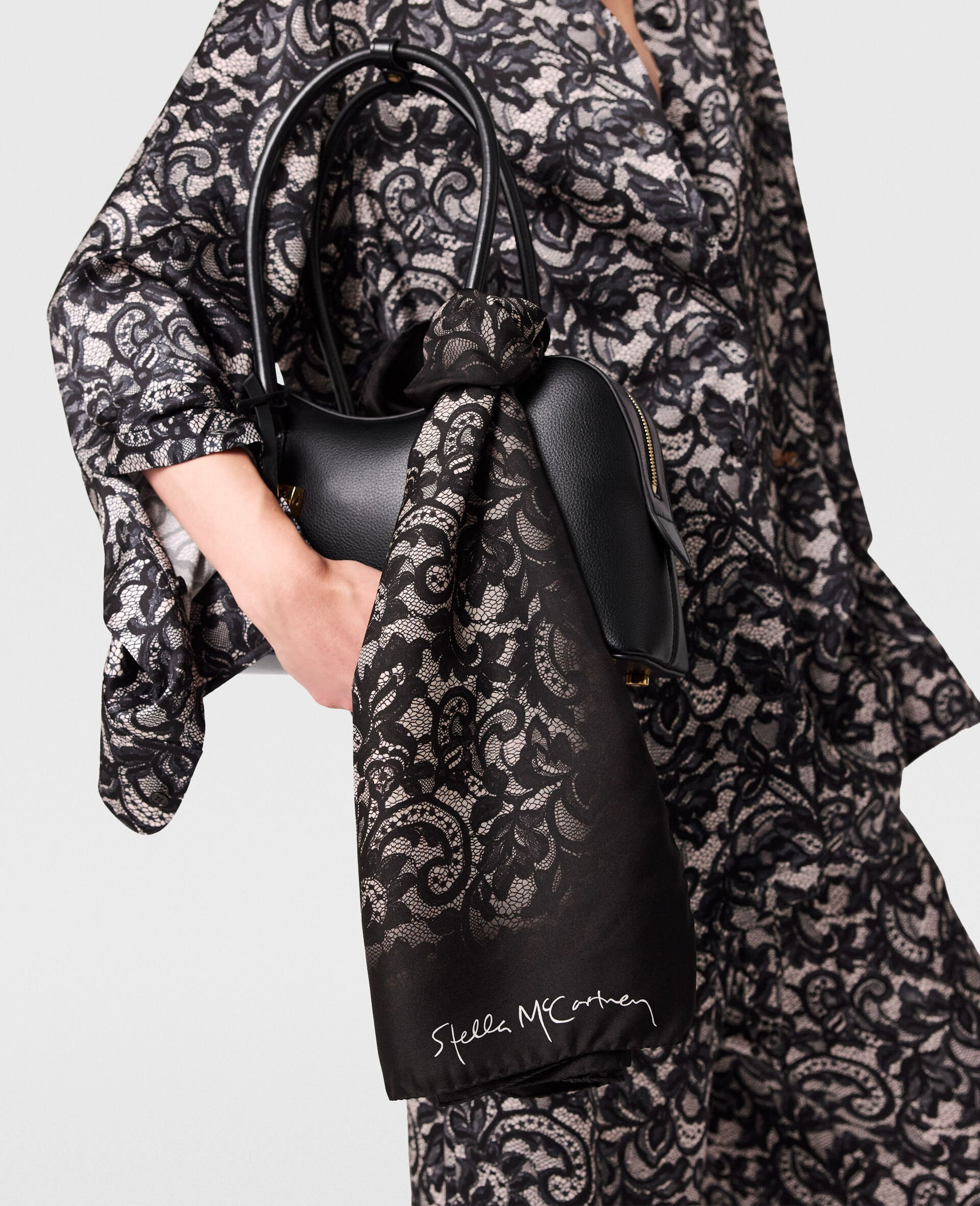 Lace Print Square Scarf - 2