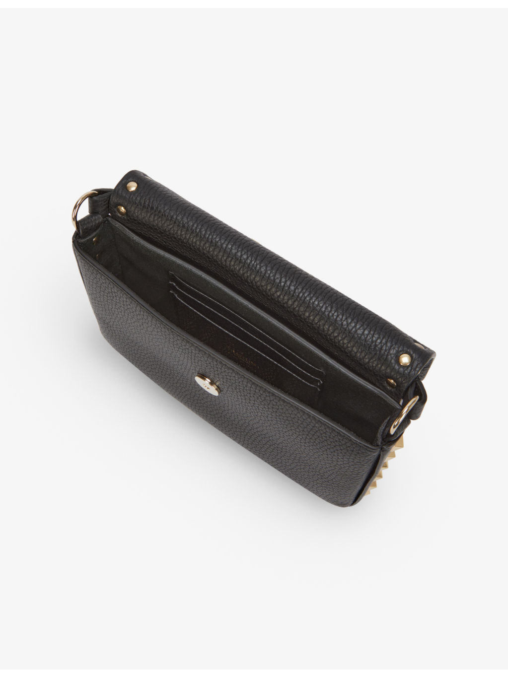 Rockstud logo-embossed leather cross-body bag - 5
