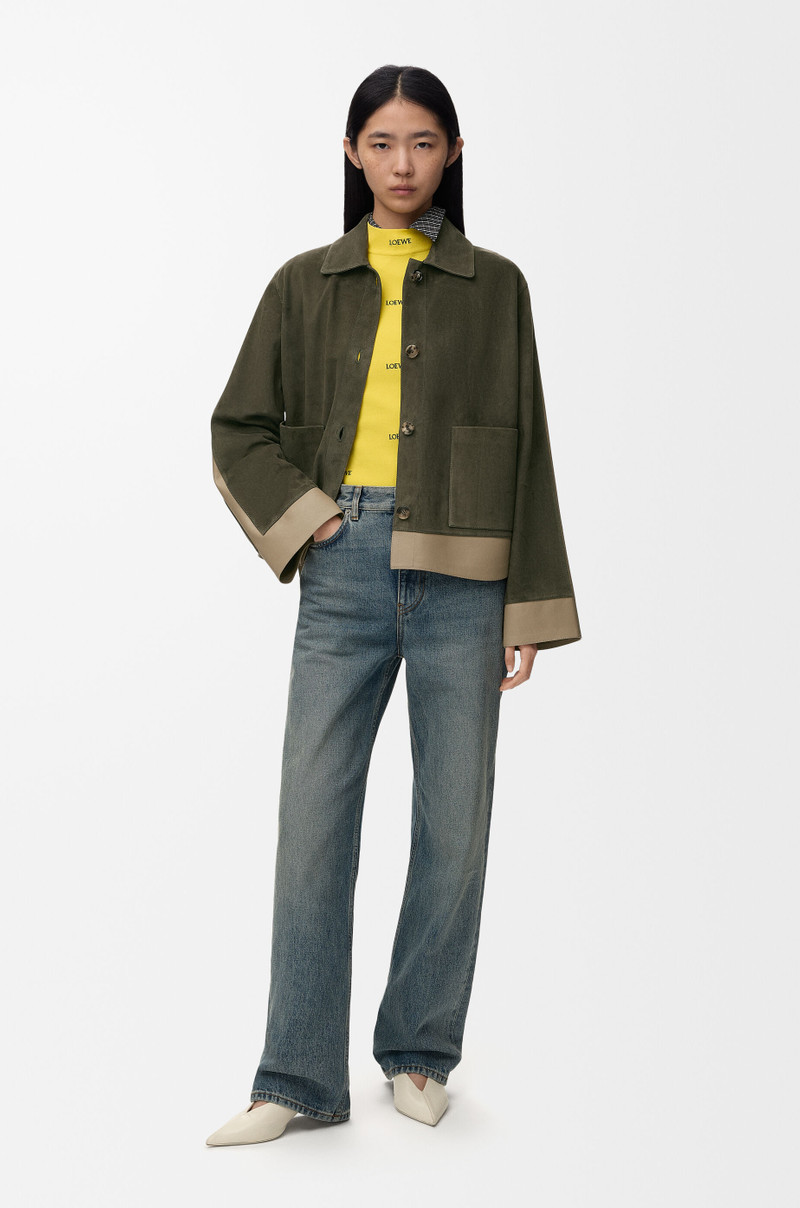 Loewe Turn-up jacket in suede lambskin outlook