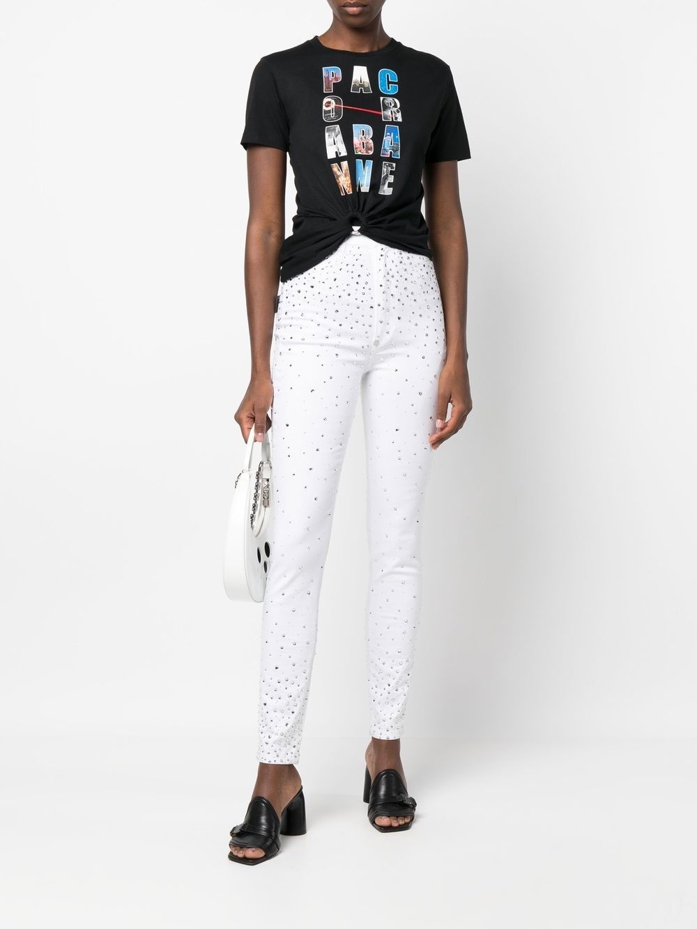 rhinestone-embellished skinny jeans - 2