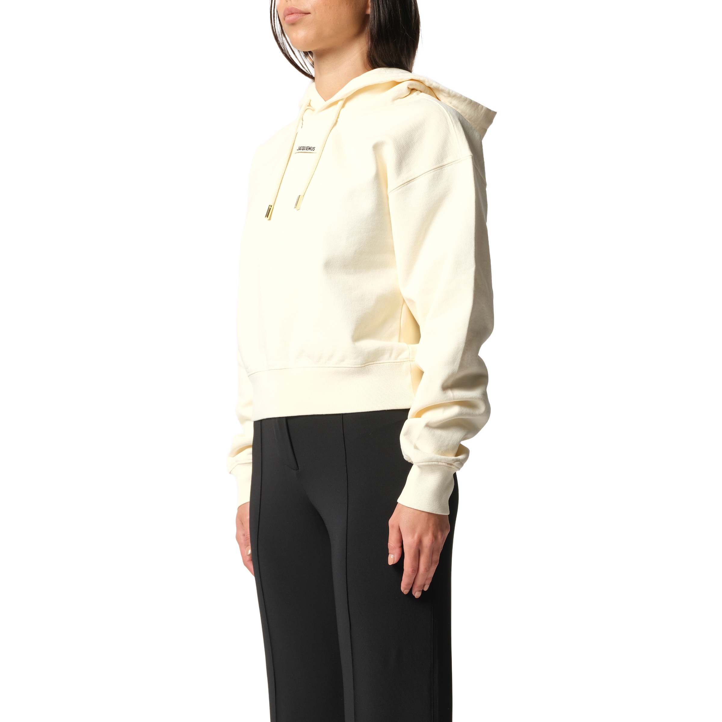 Le Hoodie Gros Grain in Light Beige - 5