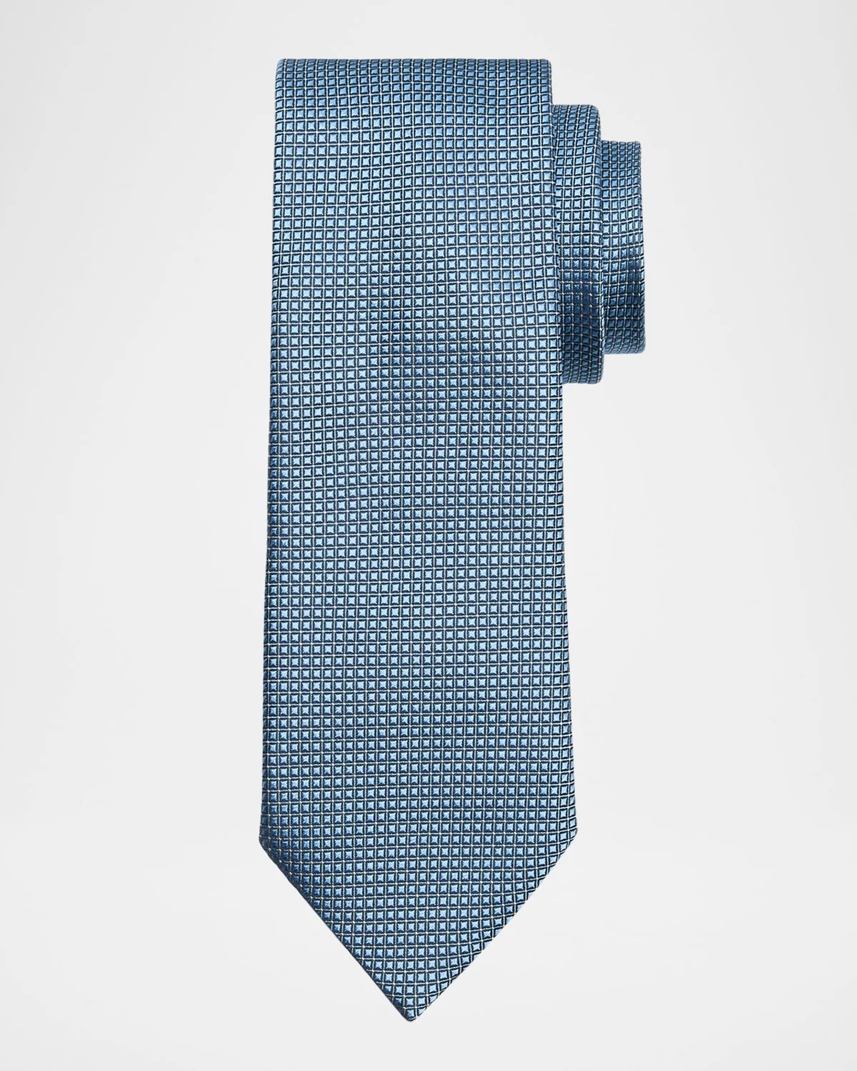 Men's Micro-Neat Silk Tie - 1