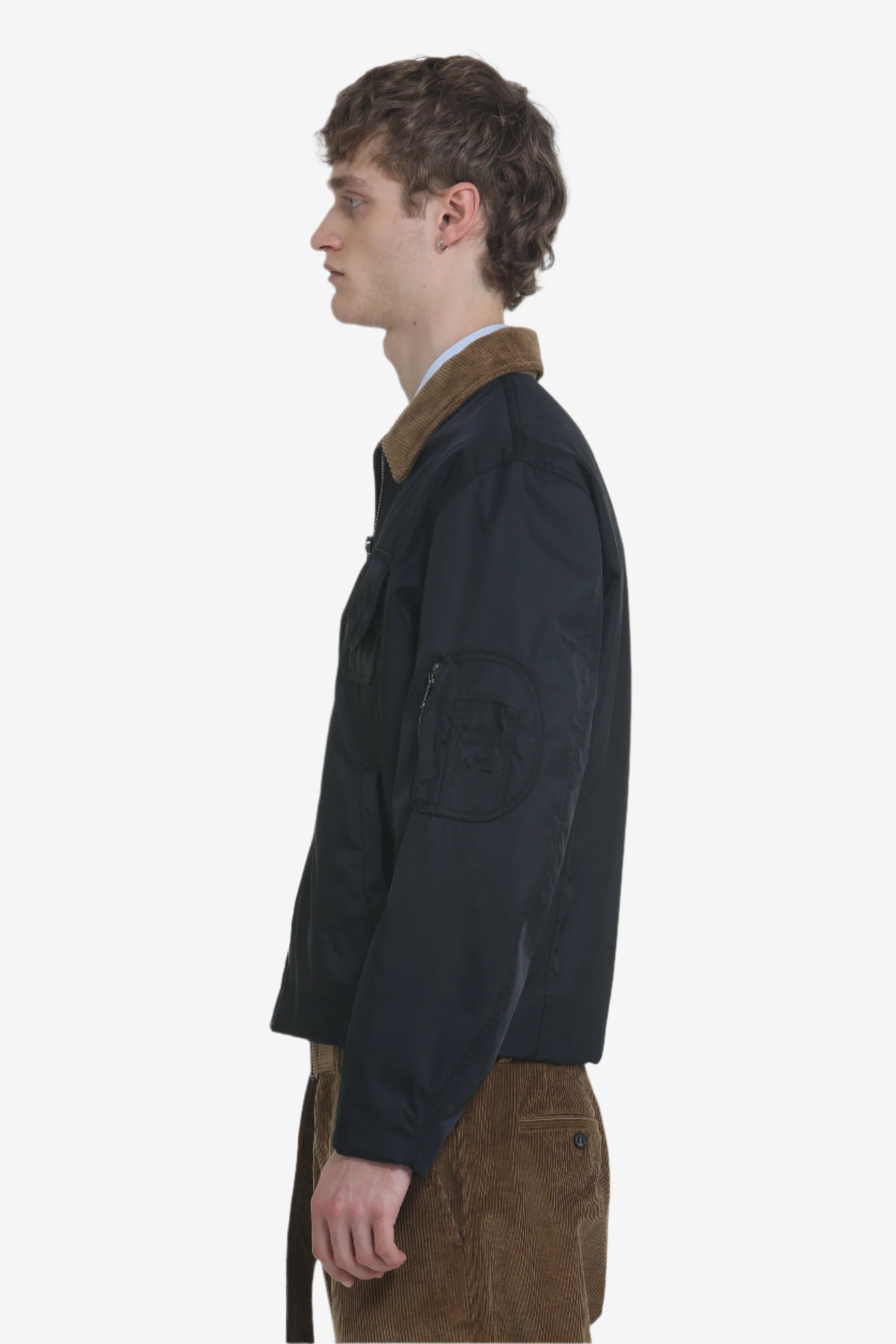 JACKET WITH CONTRASTING COLLAR - 3