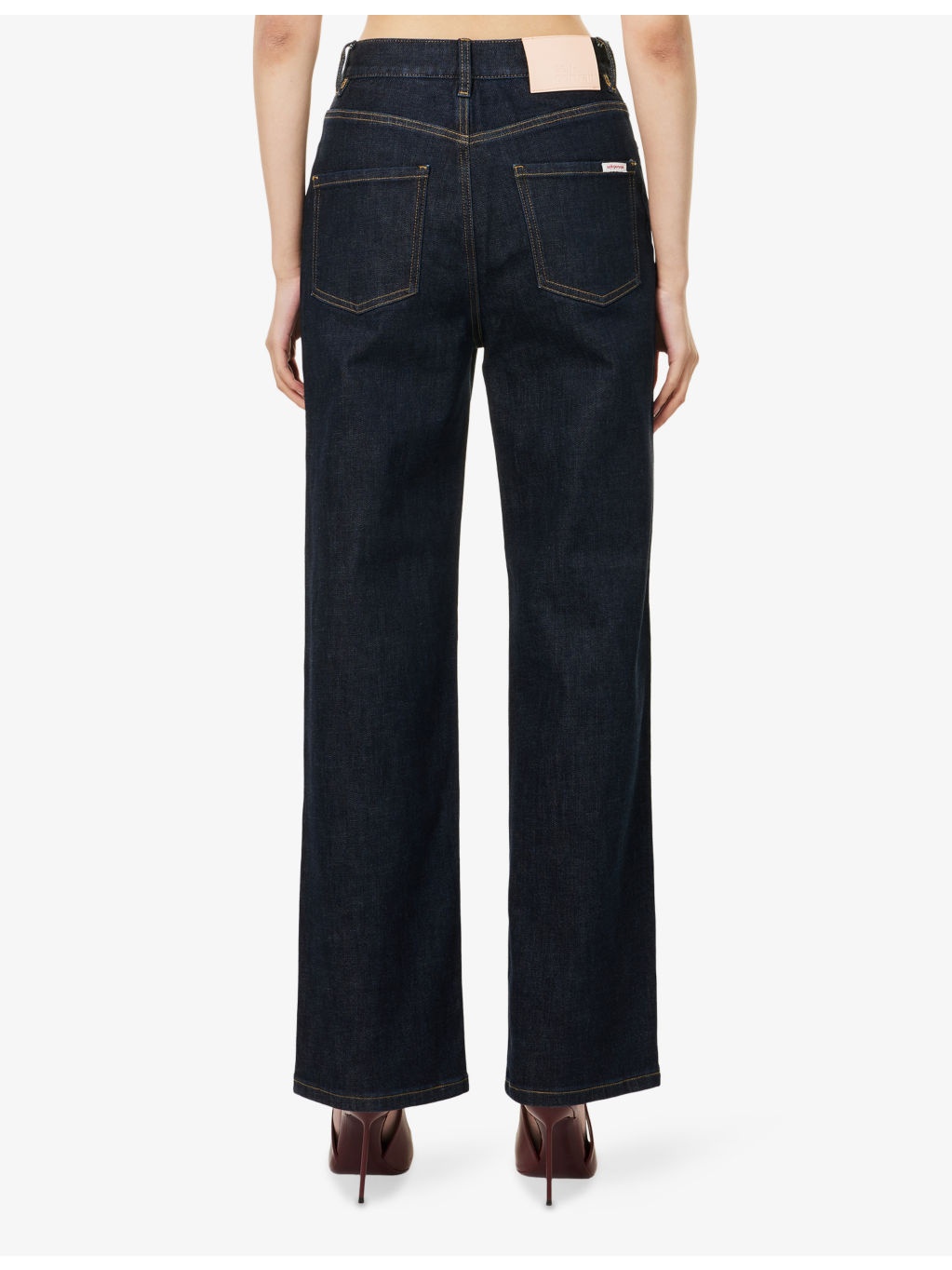 Straight-Leg  High-Rise Denim Jeans - 4