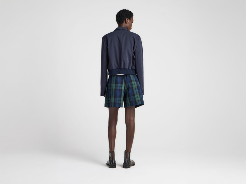 WOMENS CROPPED BLAZER IN NAVY 3