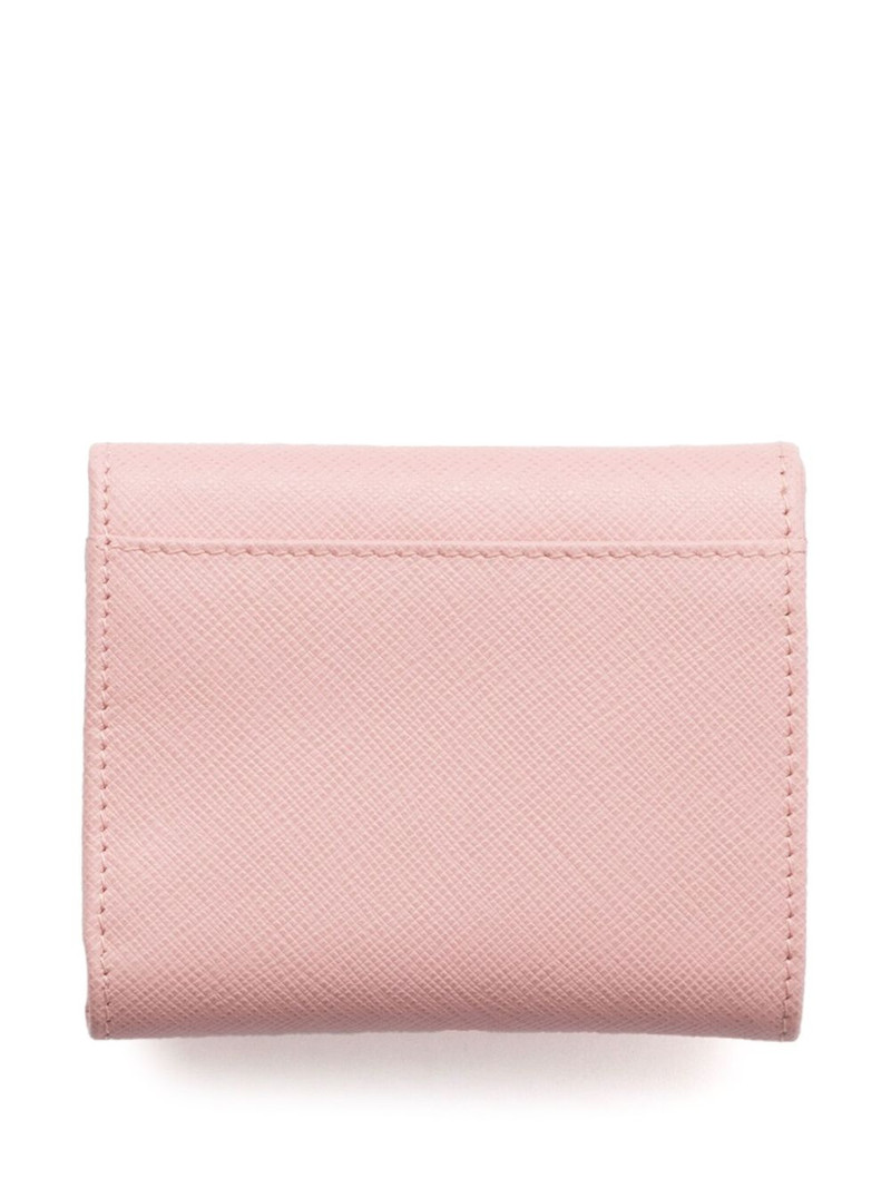 Prada Enamel Triangle logo wallet outlook