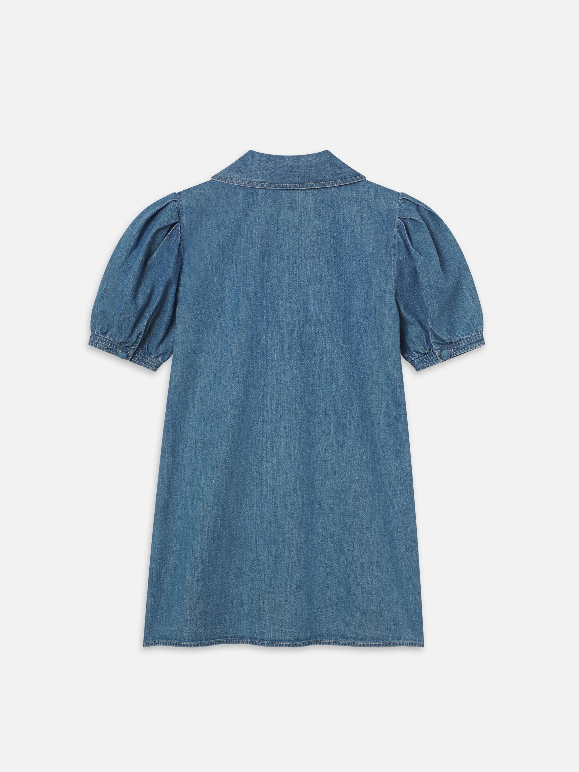 Denim Sailor Dress in Starlet - 4