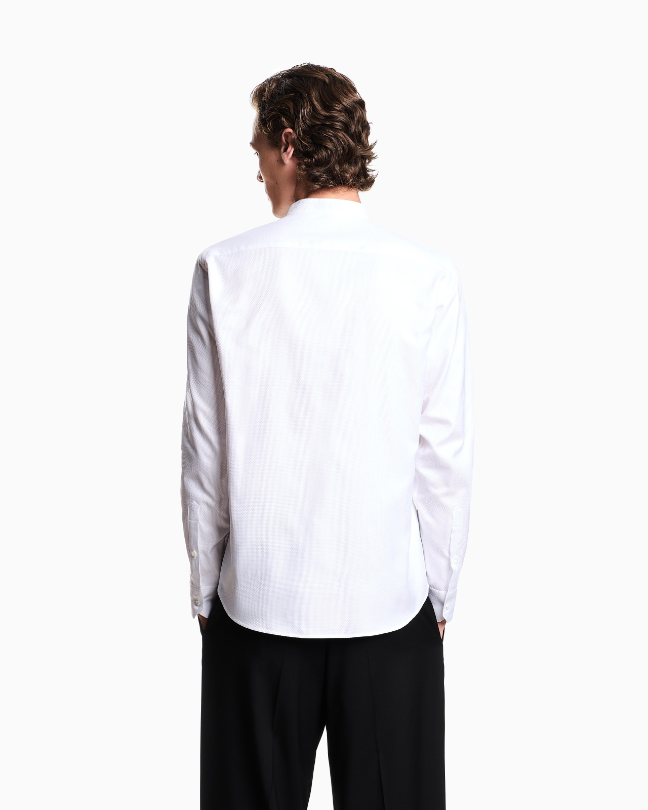 ARMURE COTTON SHIRT WITH GURU COLLAR - 3