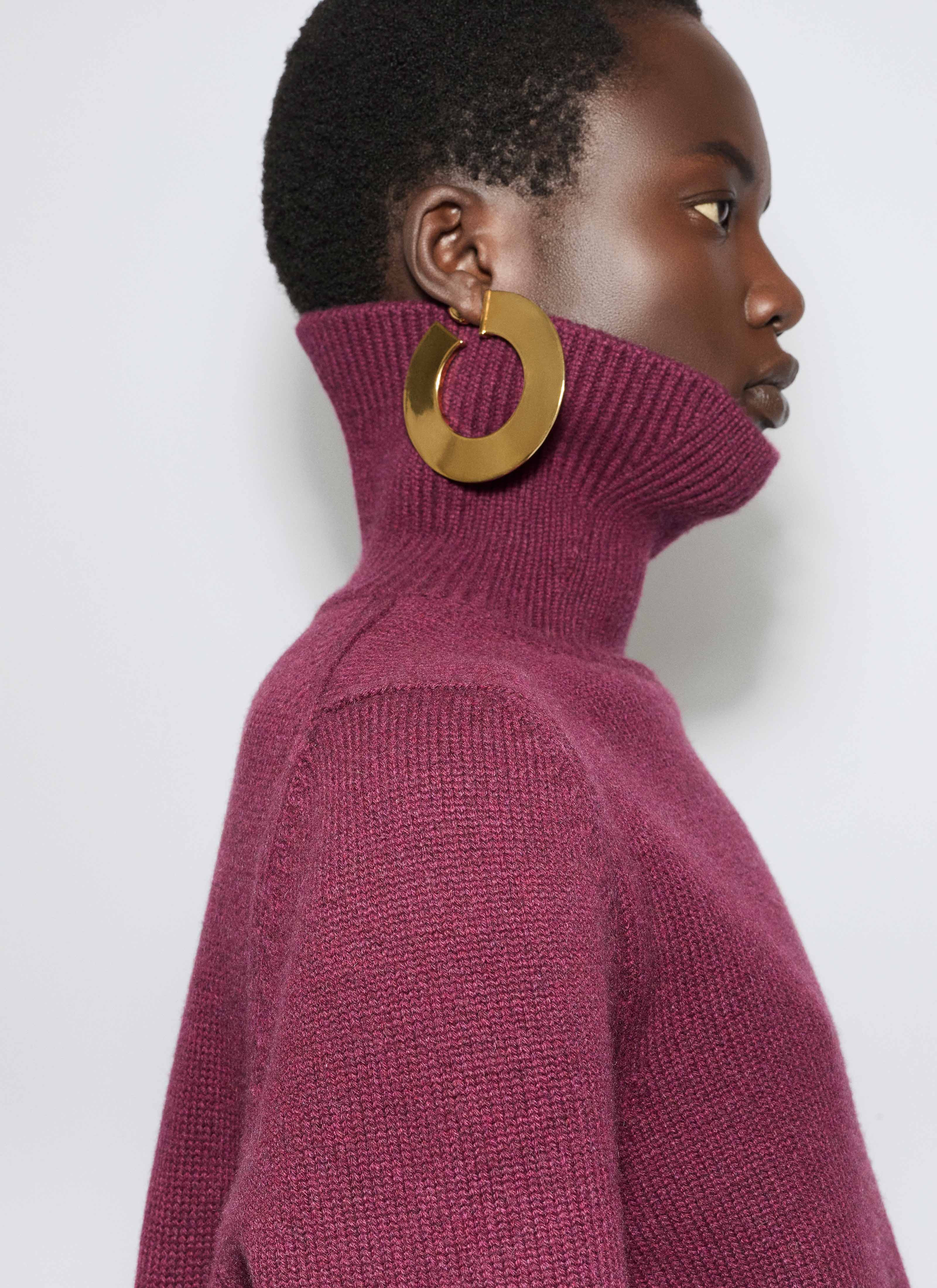 CASHMERE KNIT CROPPED JUMPER - 6