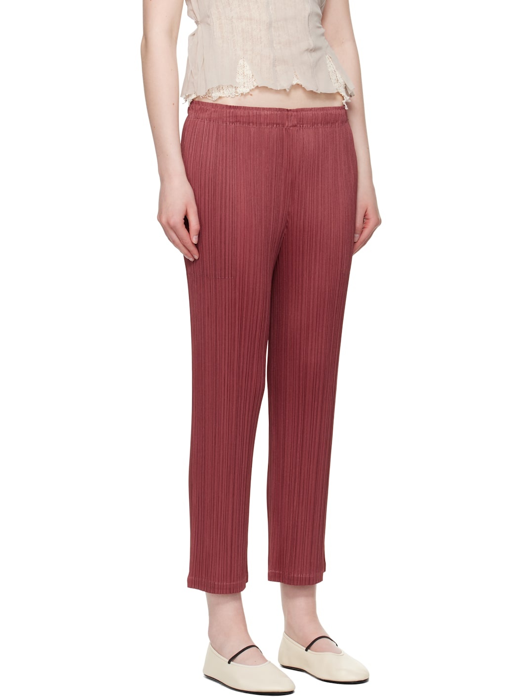 Burgundy Monthly Colors May Trousers - 2