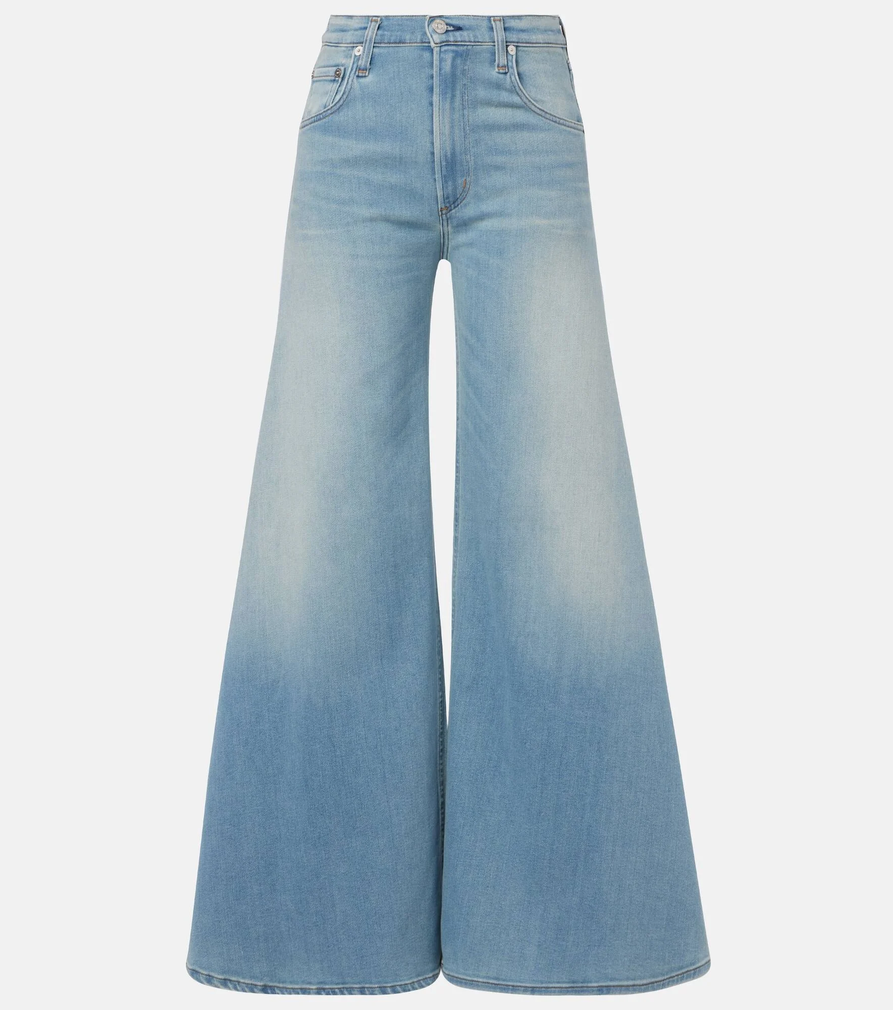Amari high-rise wide-leg jeans - 1