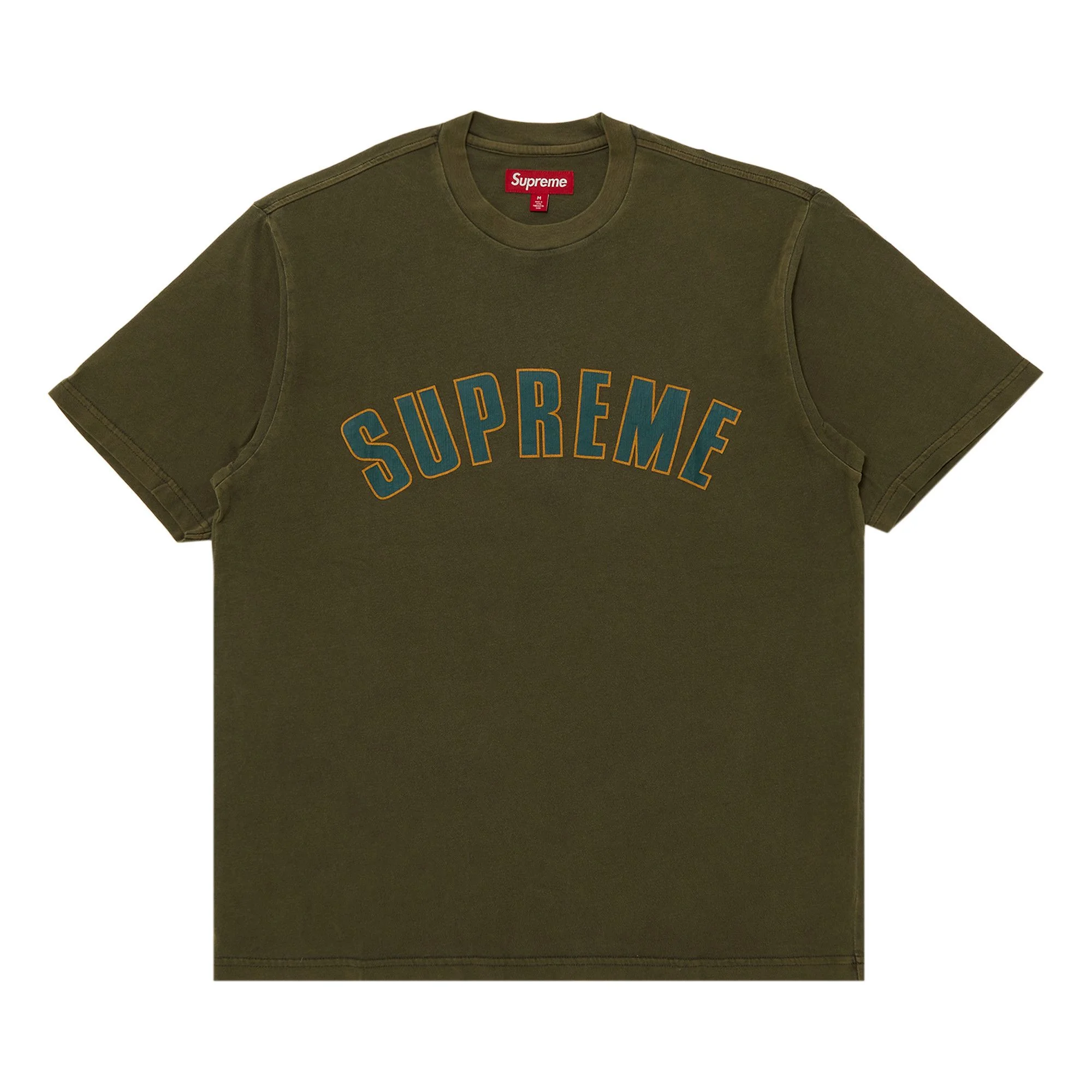 Supreme Cracked Arc Short-Sleeve Top 'Olive' - 1