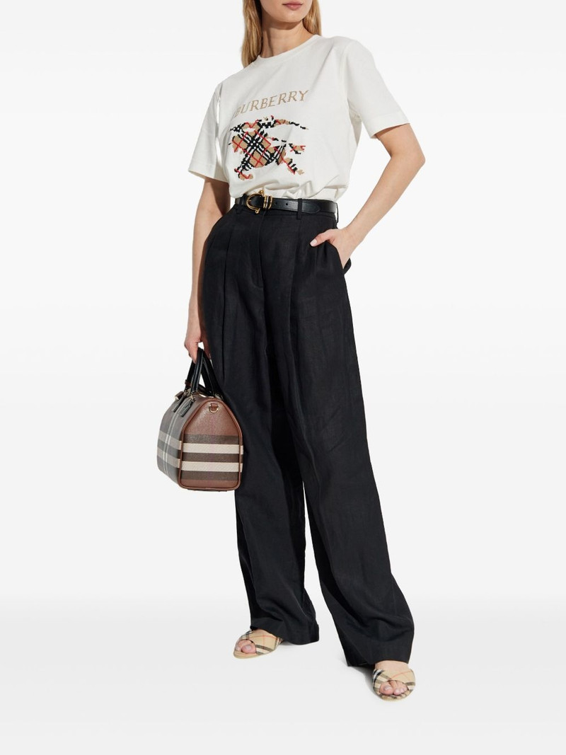 Burberry check-motif graphic T-shirt outlook