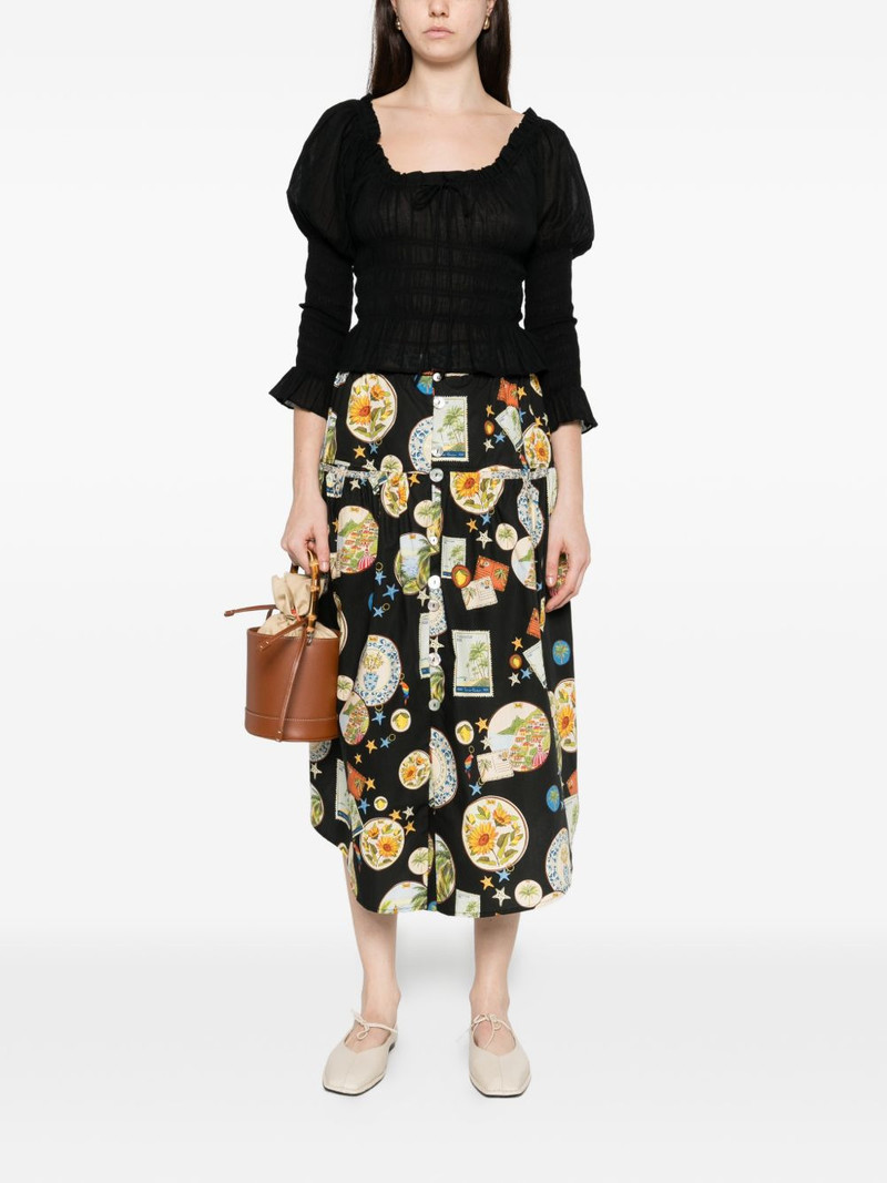 DÔEN scoop neck long sleeve top outlook