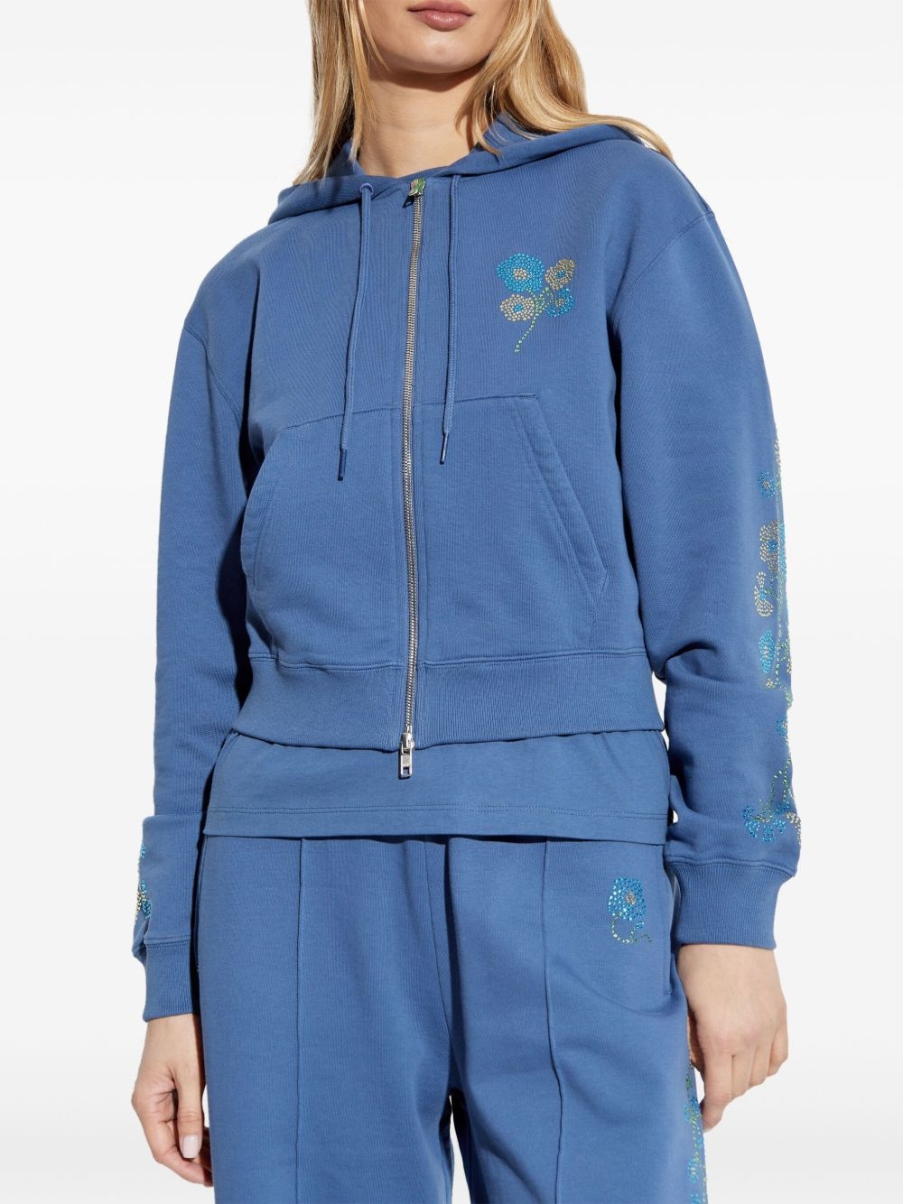 logo-print cardigan - 3