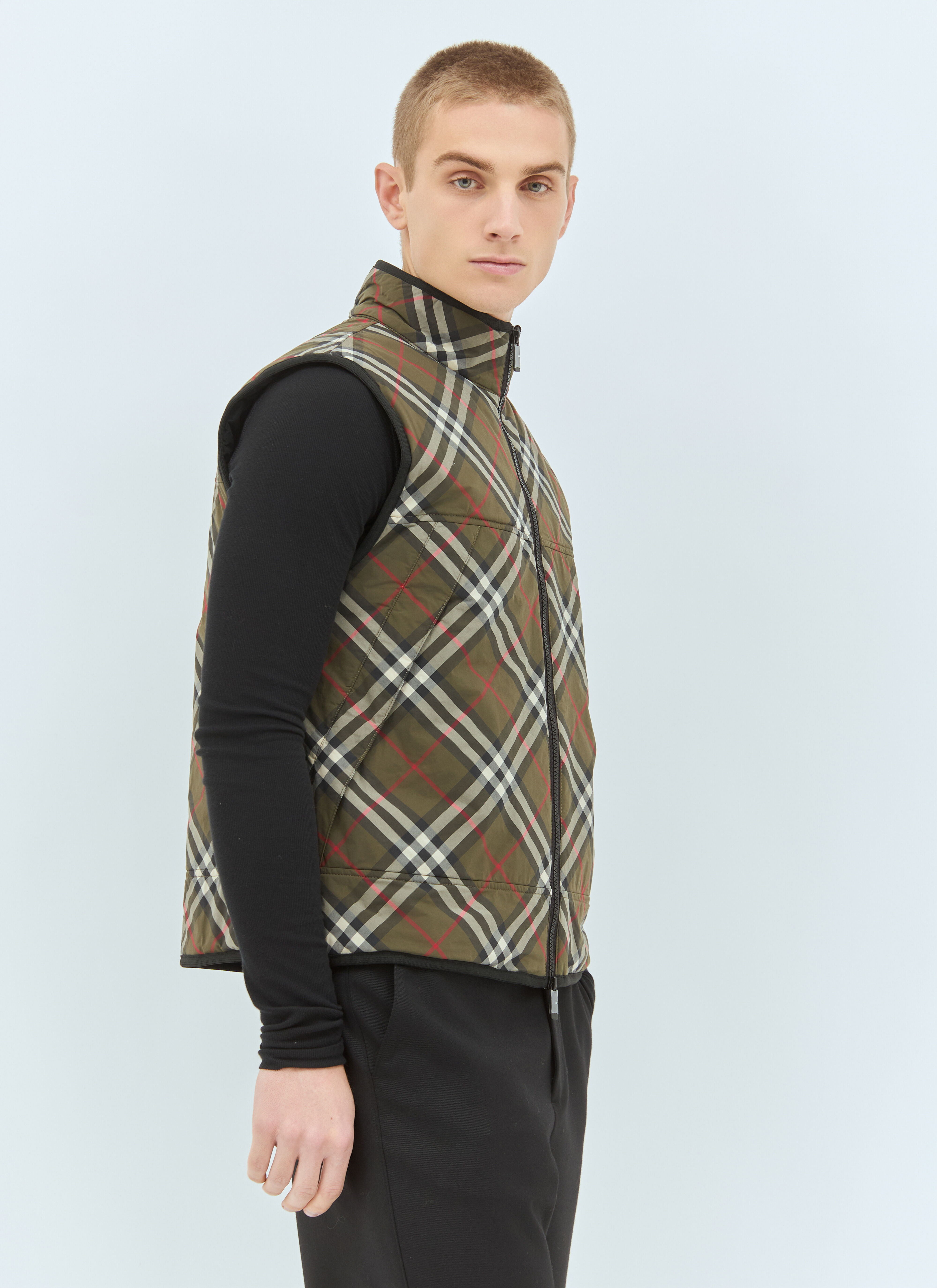 Check Padded Gilet - 4