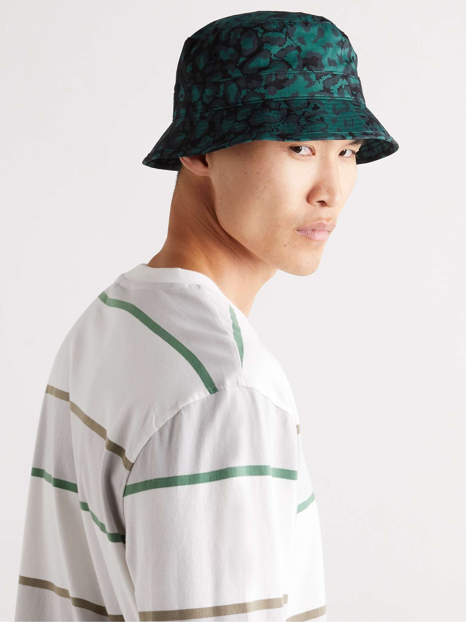 Logo-Appliquéd Printed Cotton-Twill Bucket Hat - 2