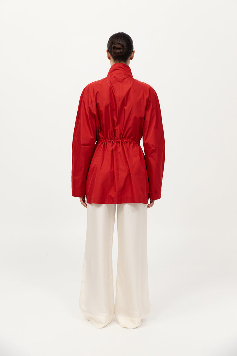 Paper Taffeta Parka - Red - 6