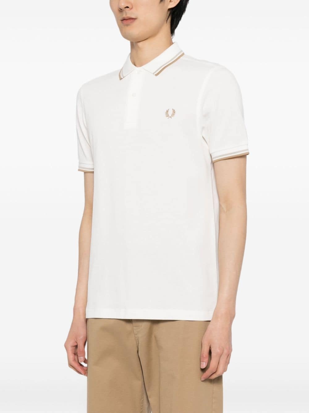 Laurel Wreath-embroidered polo shirt - 3