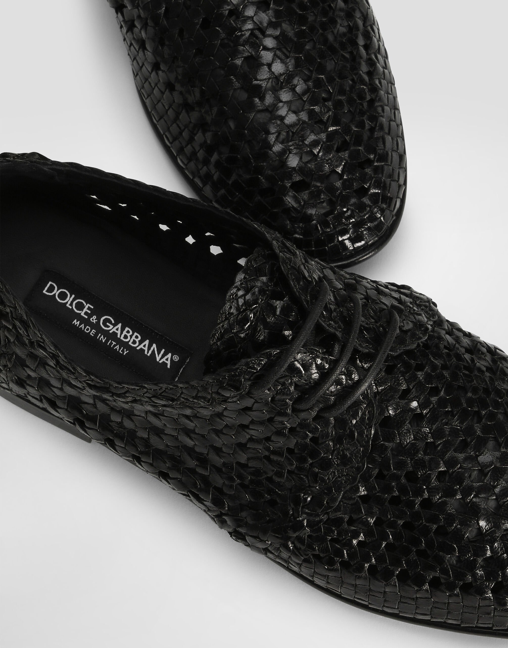 Polished goatskin Derby shoes - 4