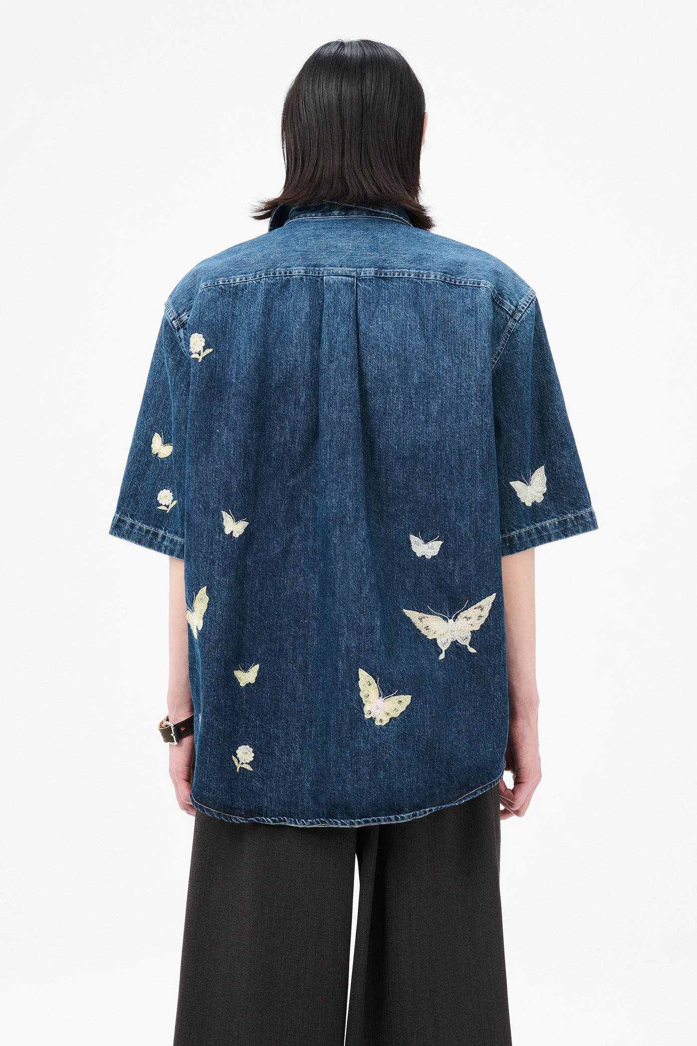 Beyond Shirt Shortsleeve Western Blue Butterfly. - 6
