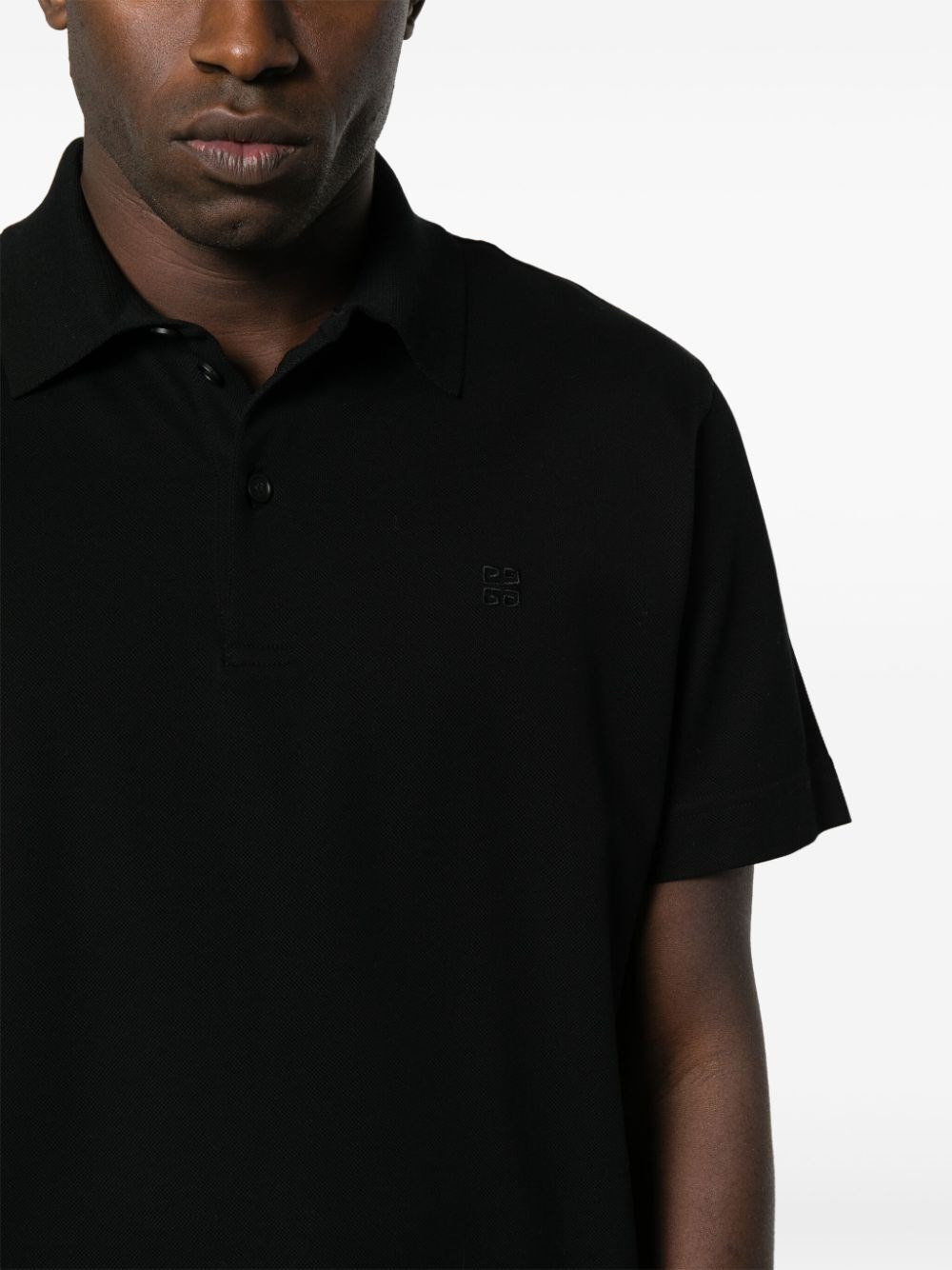 Classic Fit Polo 3 Buttons With `4G` Detail - 4
