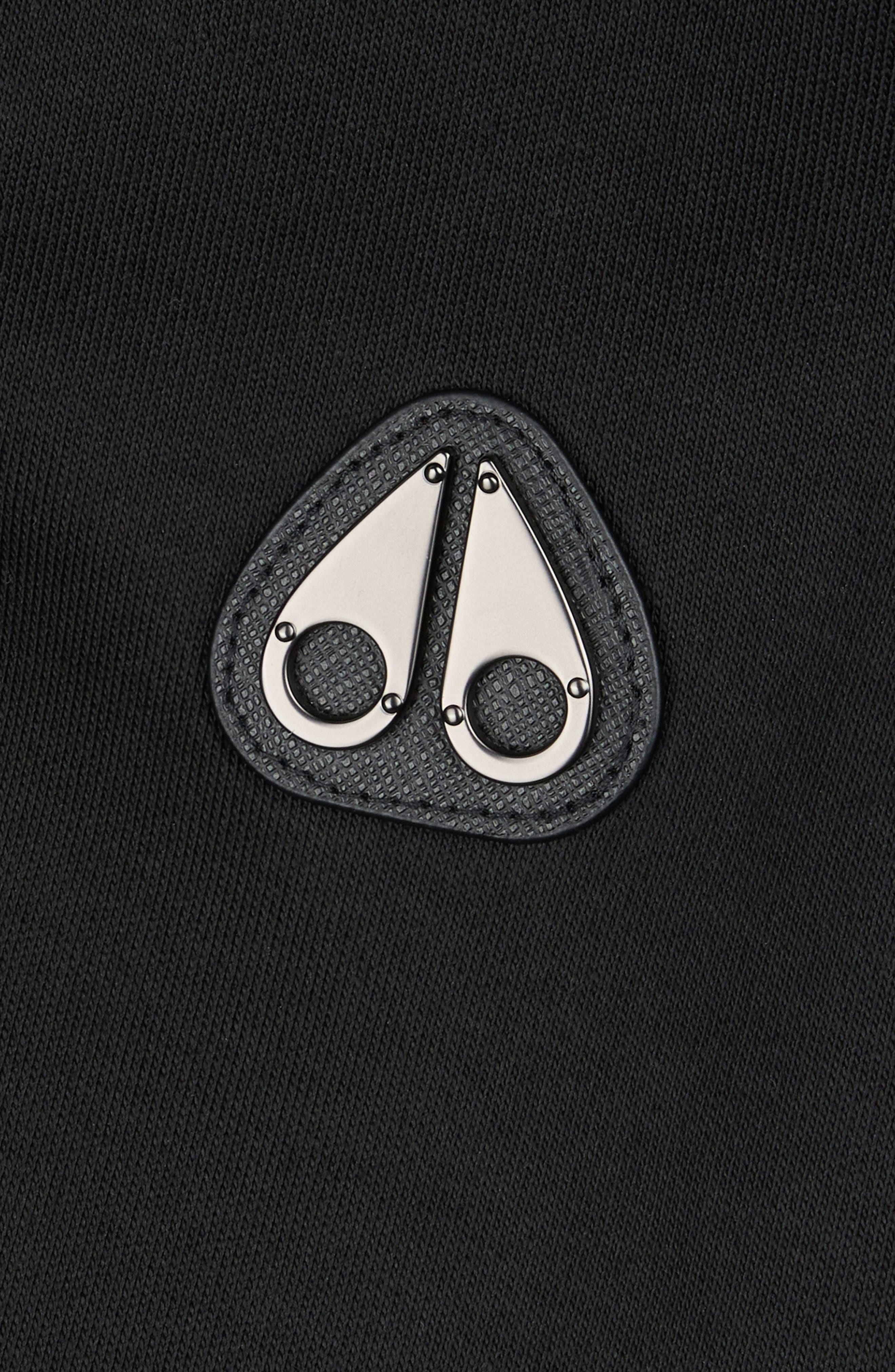 Moose Knuckles Clarke Air Down Hybrid Jacket in Black/Black at Nordstrom - 6
