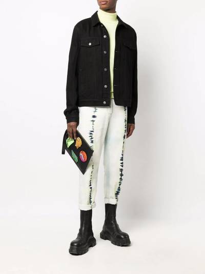 Balmain tie-dye cropped jeans outlook