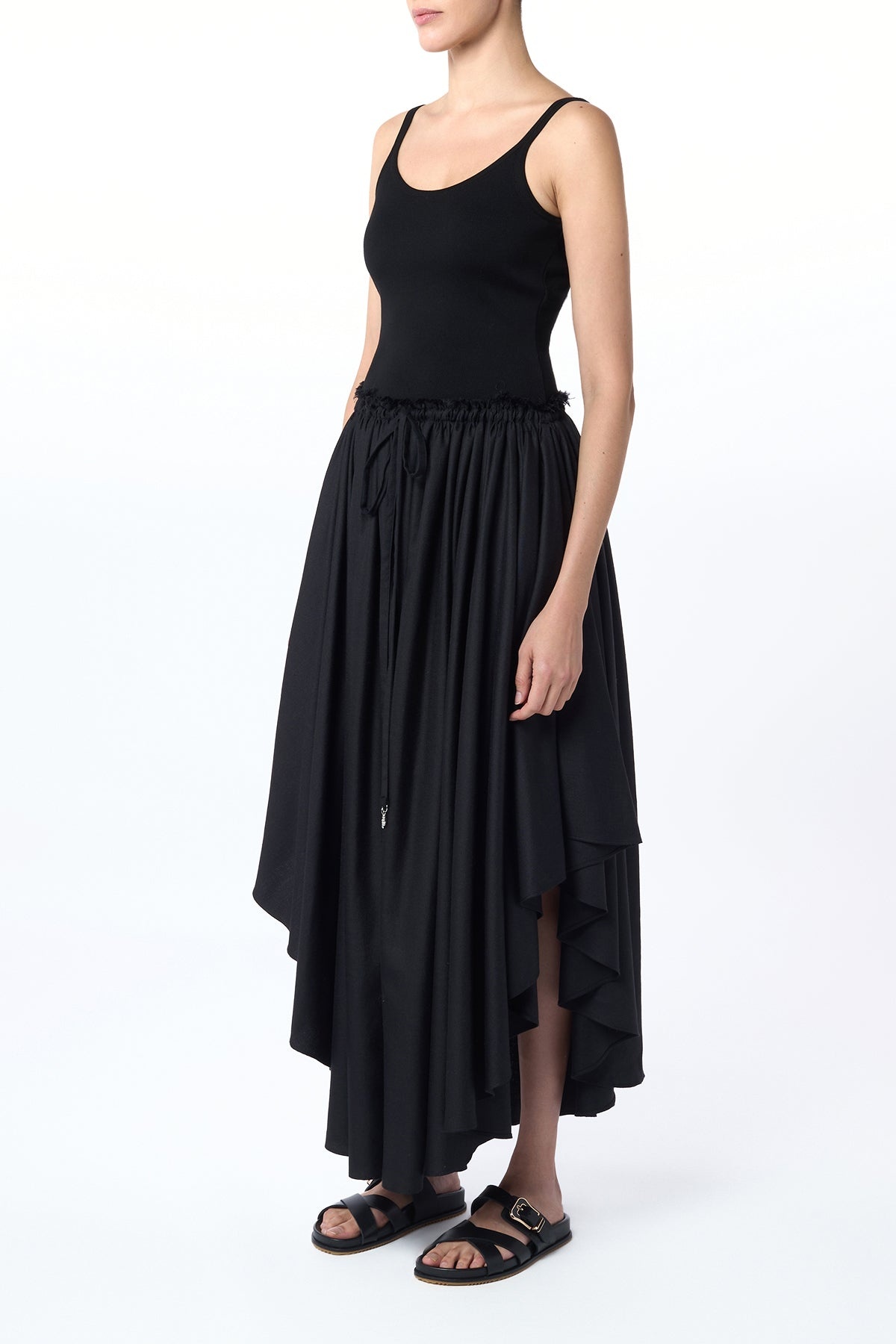 Anjea Knit Body in Black Silk - 5