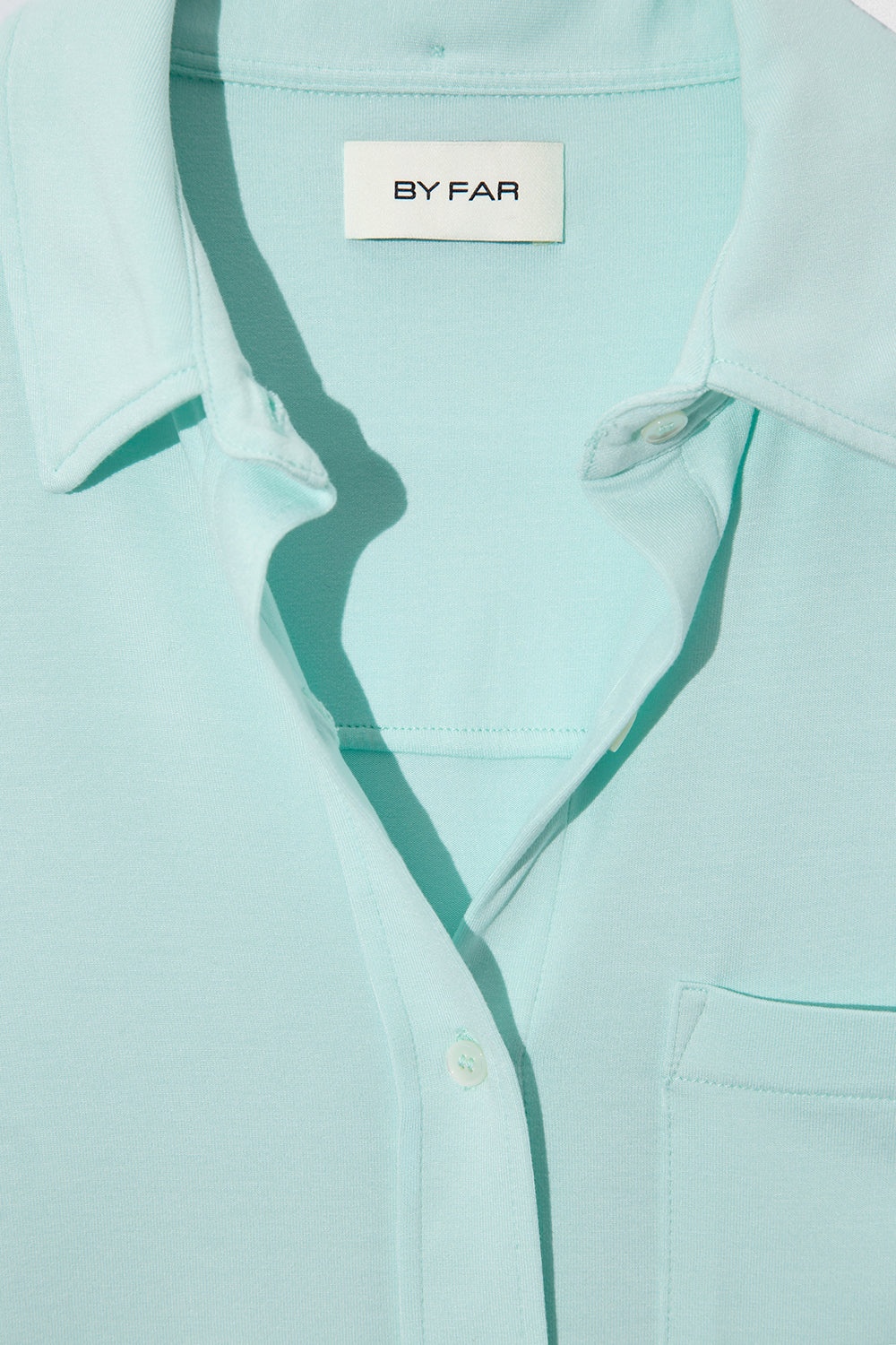 STELLA T SHIRT AQUA GREEN  VISCOSE JERSEY - 6