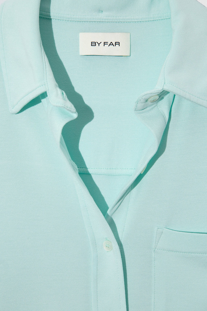 STELLA T SHIRT AQUA GREEN  VISCOSE JERSEY 6