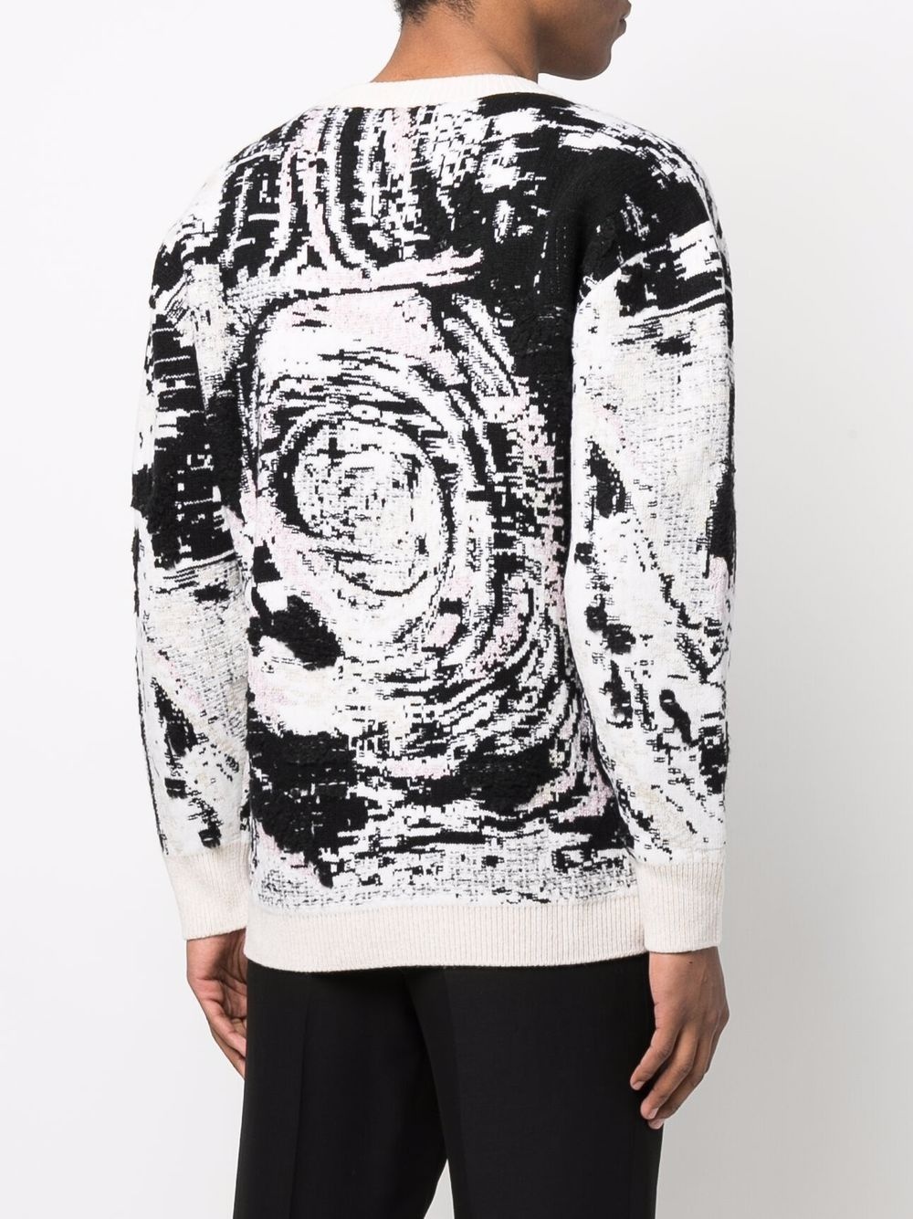 jacquard wool-blend jumper - 4