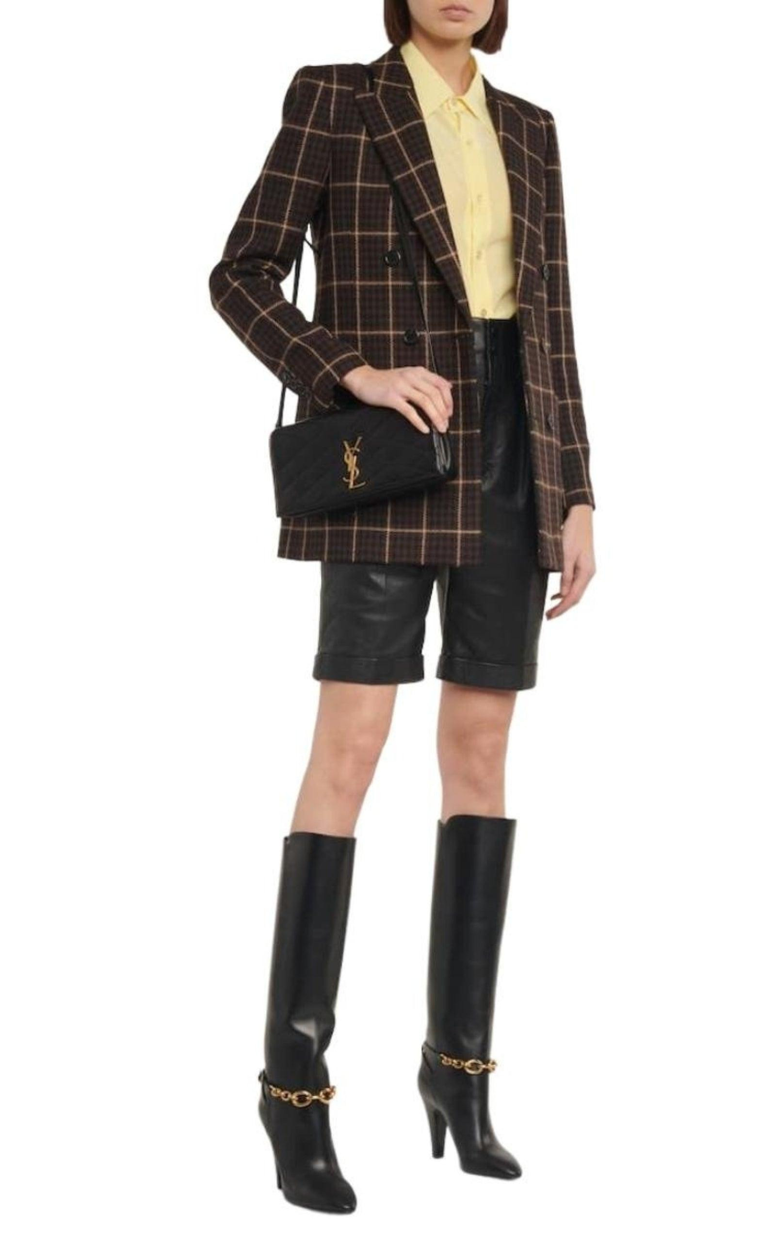 Le Maillon Chain-embellished Leather Knee Boots - 2