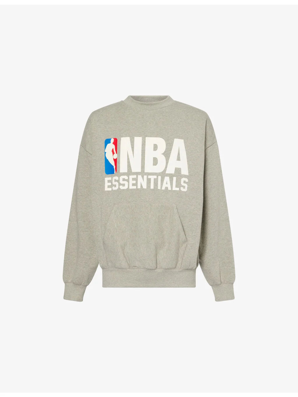 FOG x ESSENTIALS x NBA Sport Crewneck Cotton-Blend Sweatshirt - 1