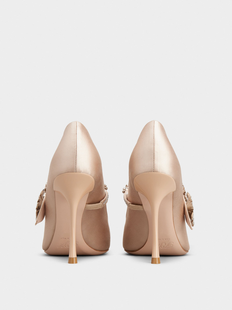Bouquet Flower Babies Pumps in Satin 5